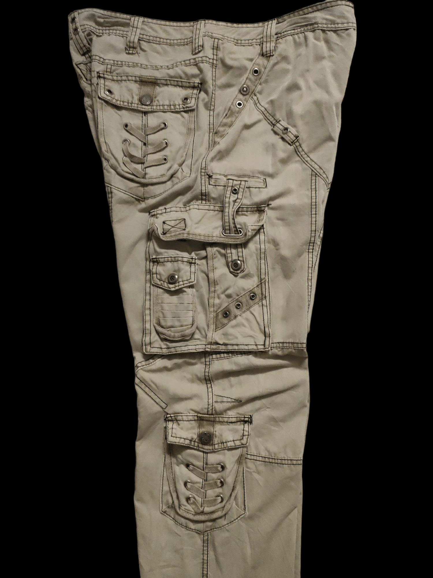 If Six Was Nine × Japanese Brand Baggy Multipocket Cargo Pant Khakis by F.U.S.A.I Size US 36 / EU 52 - 10 Thumbnail
