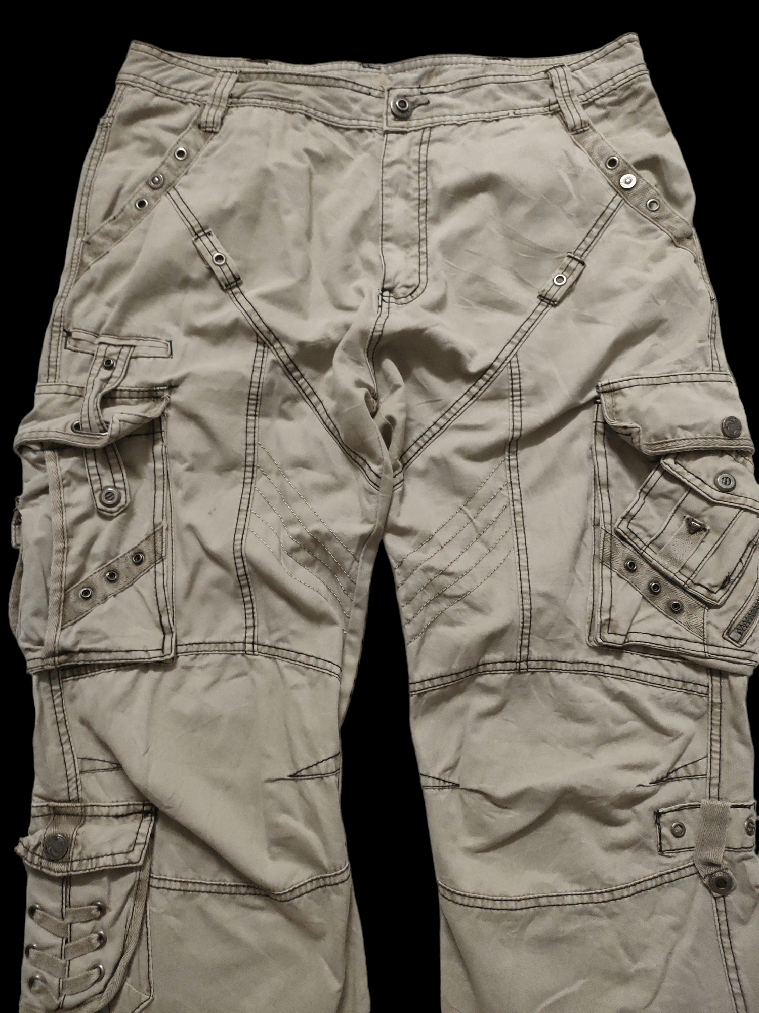 If Six Was Nine × Japanese Brand Baggy Multipocket Cargo Pant Khakis by F.U.S.A.I Size US 36 / EU 52 - 3 Thumbnail
