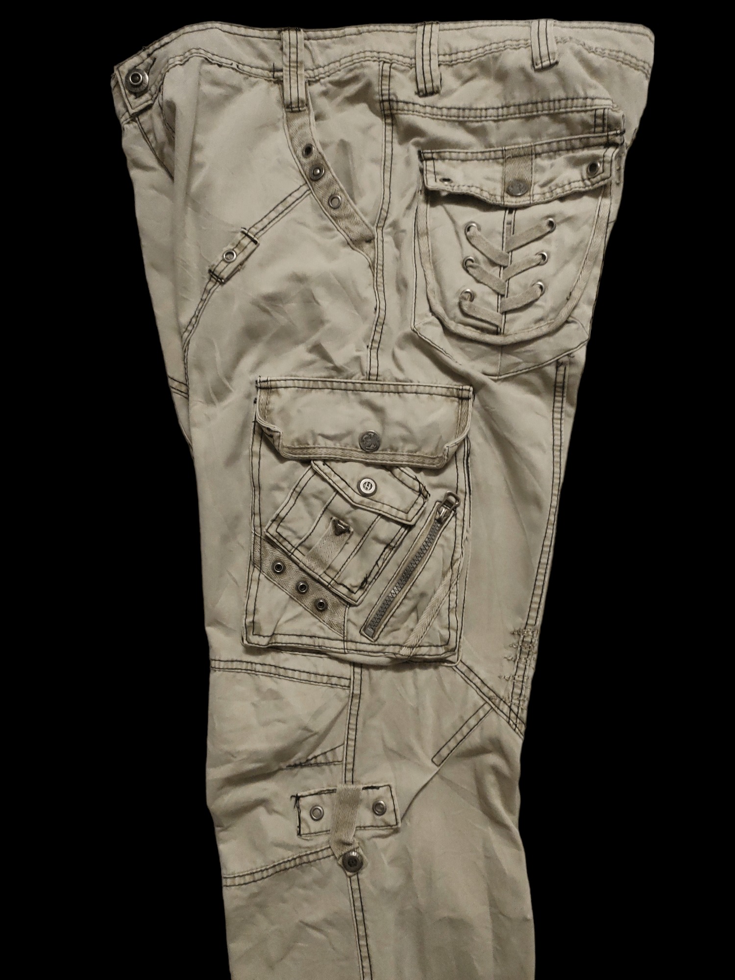If Six Was Nine × Japanese Brand Baggy Multipocket Cargo Pant Khakis by F.U.S.A.I Size US 36 / EU 52 - 9 Thumbnail