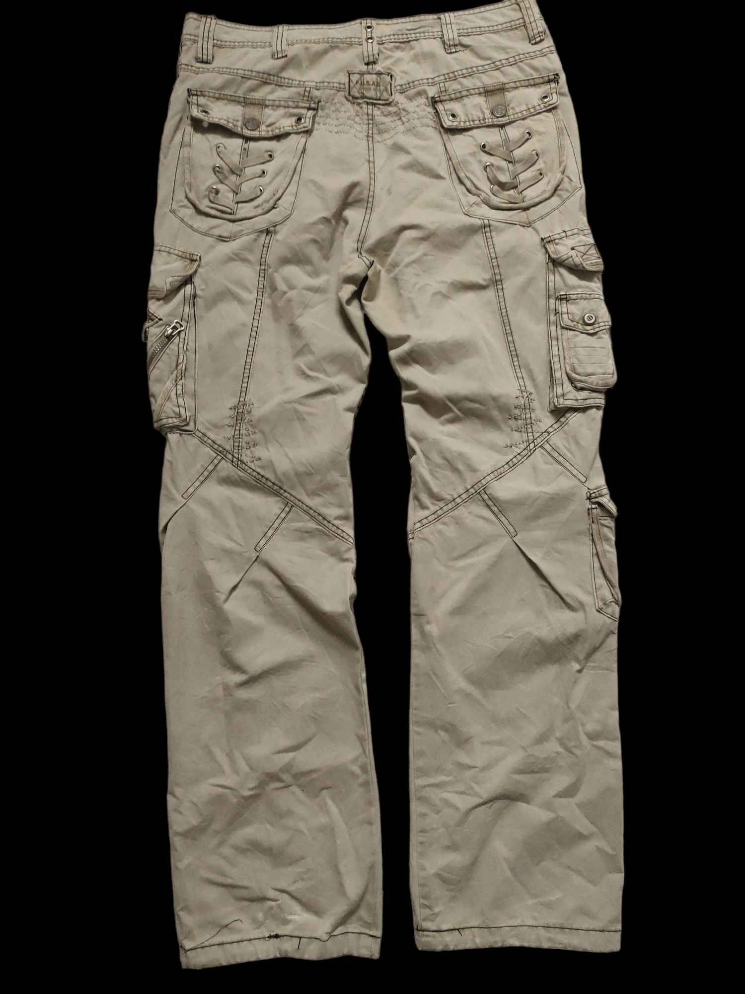 If Six Was Nine × Japanese Brand Baggy Multipocket Cargo Pant Khakis by F.U.S.A.I Size US 36 / EU 52 - 2 Thumbnail
