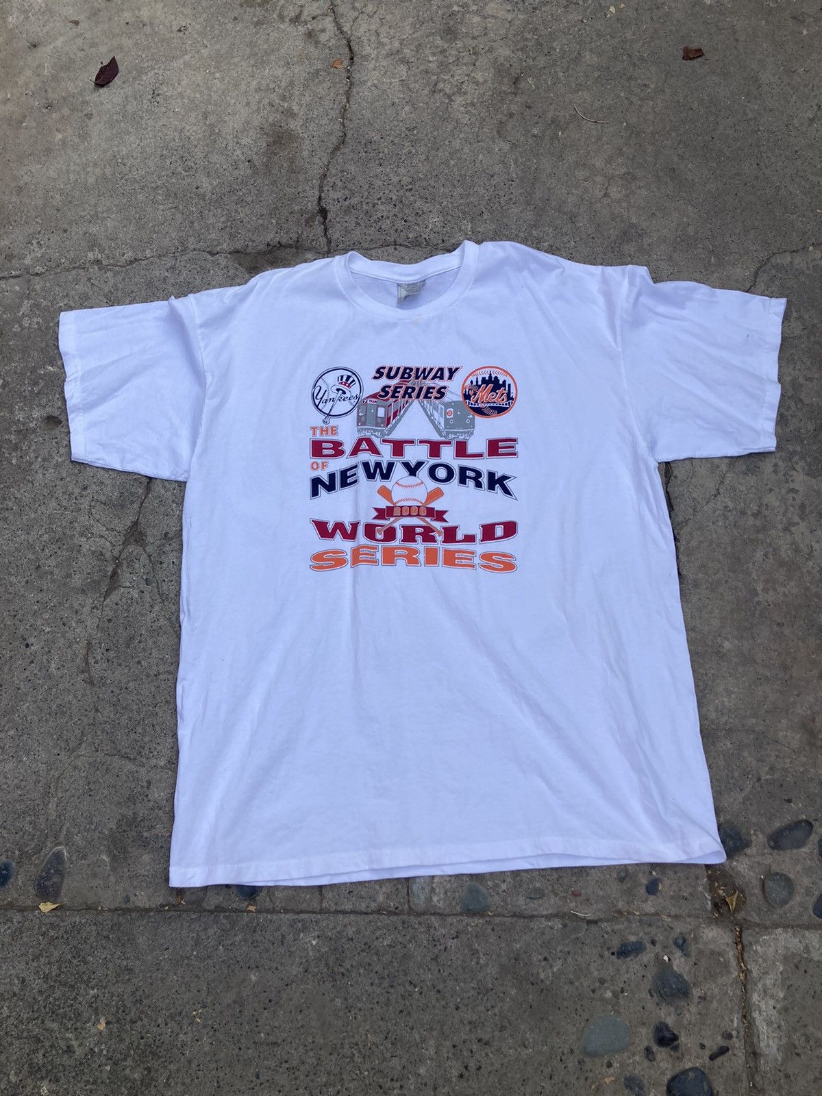 New York Yankees × Nike × Vintage Vintage MLB World Series 2000 Nike T-shirt Yankees vs mets Size US XL / EU 56 / 4 - 1 Thumbnail