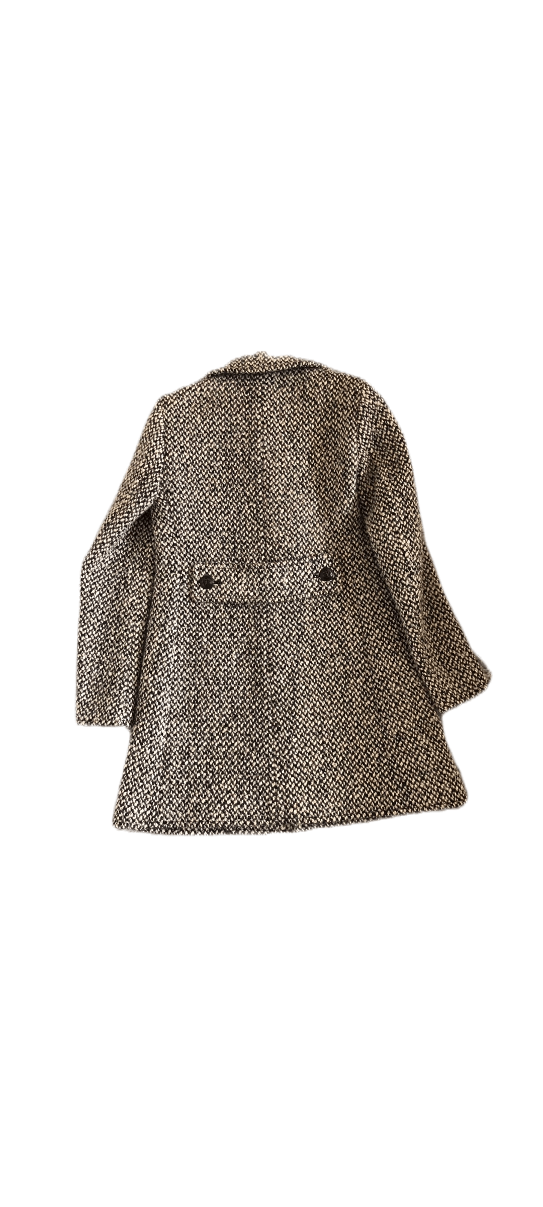 Saint Laurent Paris Saint Laurent Black and white wool knitted coat Size US S / EU 44-46 / 1 - 2 Thumbnail