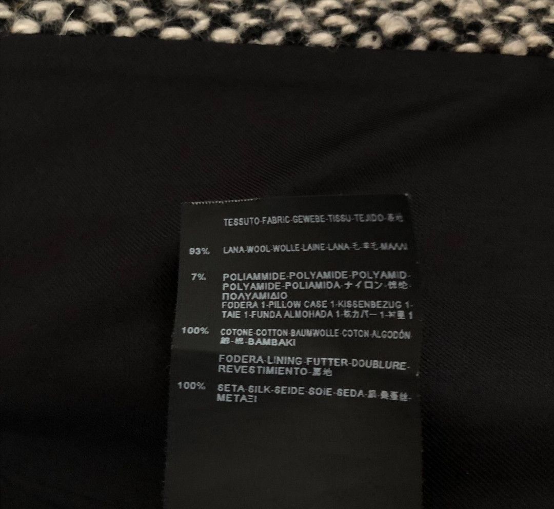 Saint Laurent Paris Saint Laurent Black and white wool knitted coat Size US S / EU 44-46 / 1 - 9 Thumbnail