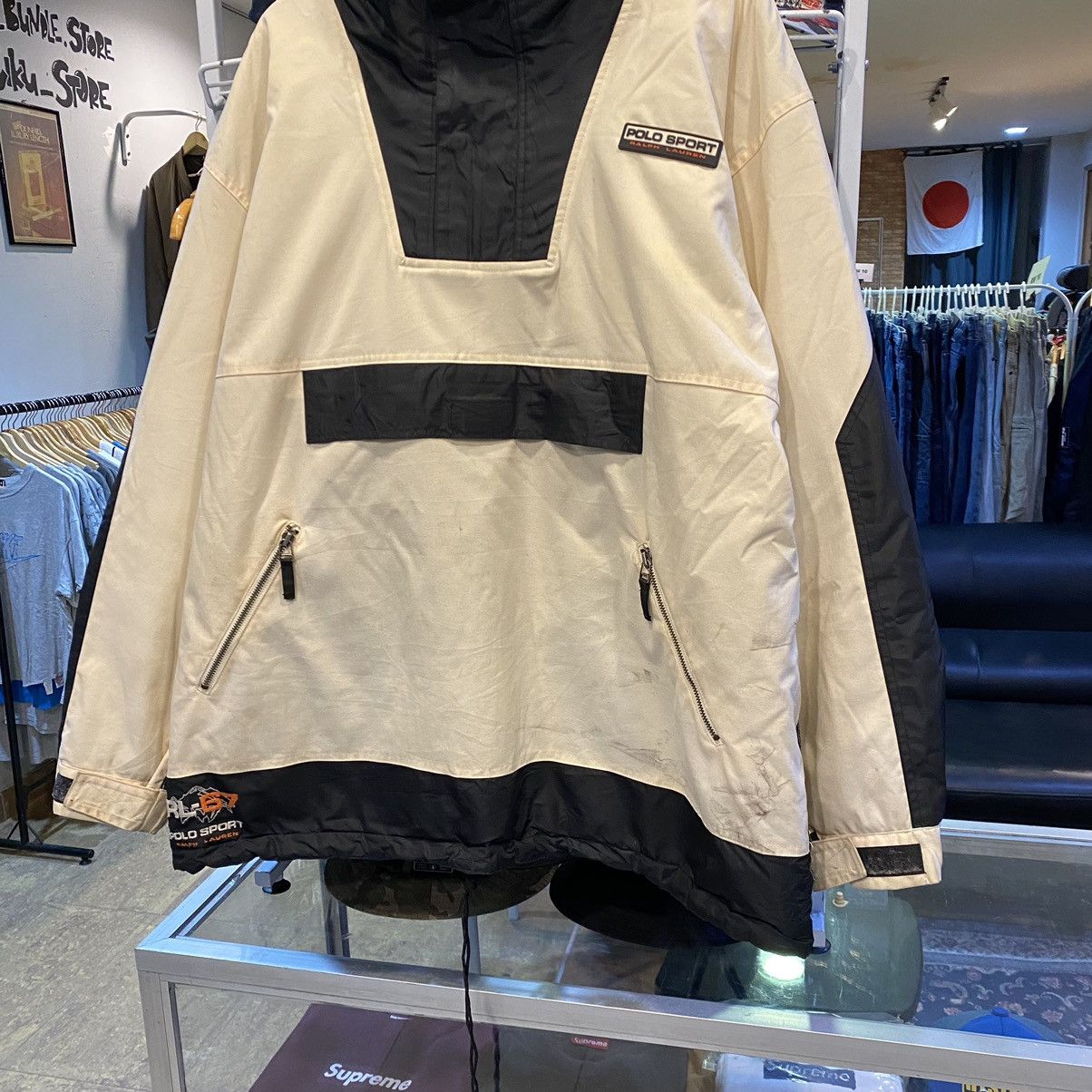 Polo Ralph Lauren × Vintage 🔥Vtg 90s Ralph Lauren Polo Sport RL 67 Sherpa Anorak Jacket Size US XL / EU 56 / 4 - 4 Thumbnail