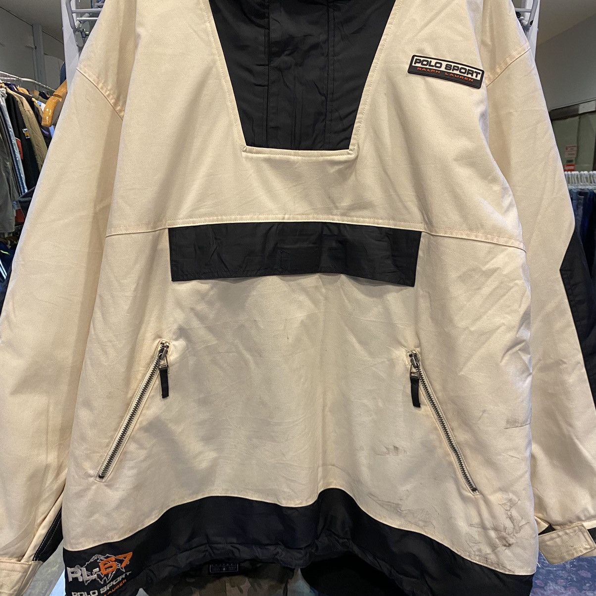 Polo Ralph Lauren × Vintage 🔥Vtg 90s Ralph Lauren Polo Sport RL 67 Sherpa Anorak Jacket Size US XL / EU 56 / 4 - 10 Thumbnail