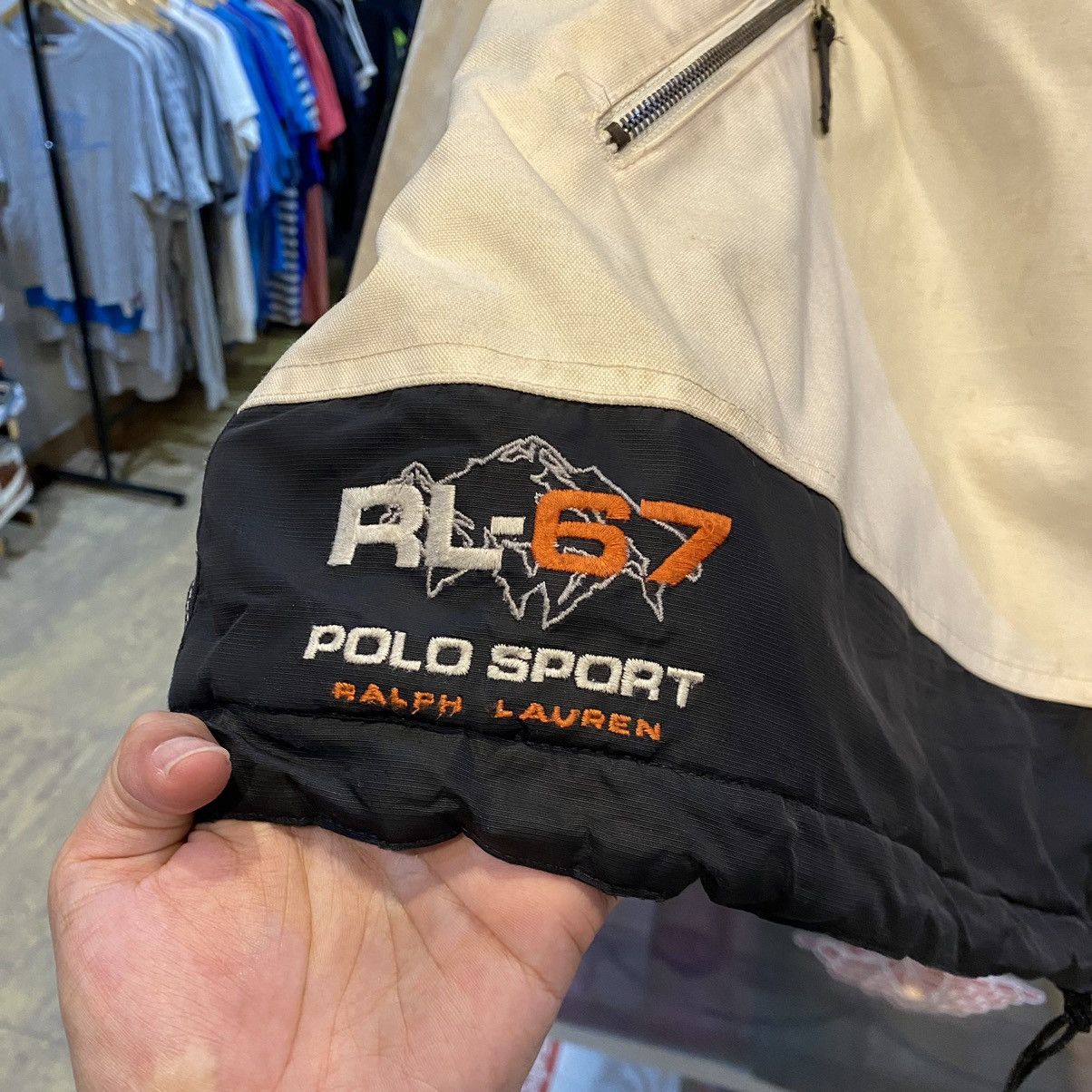 Polo Ralph Lauren × Vintage 🔥Vtg 90s Ralph Lauren Polo Sport RL 67 Sherpa Anorak Jacket Size US XL / EU 56 / 4 - 6 Thumbnail
