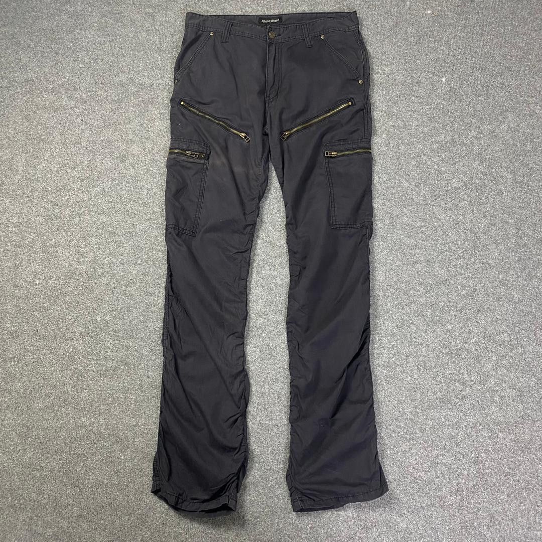 image of Seditionaries Jungle Storm Japan Multipocket Punk Style Cargo Pants in Black, Men's (Size 32)