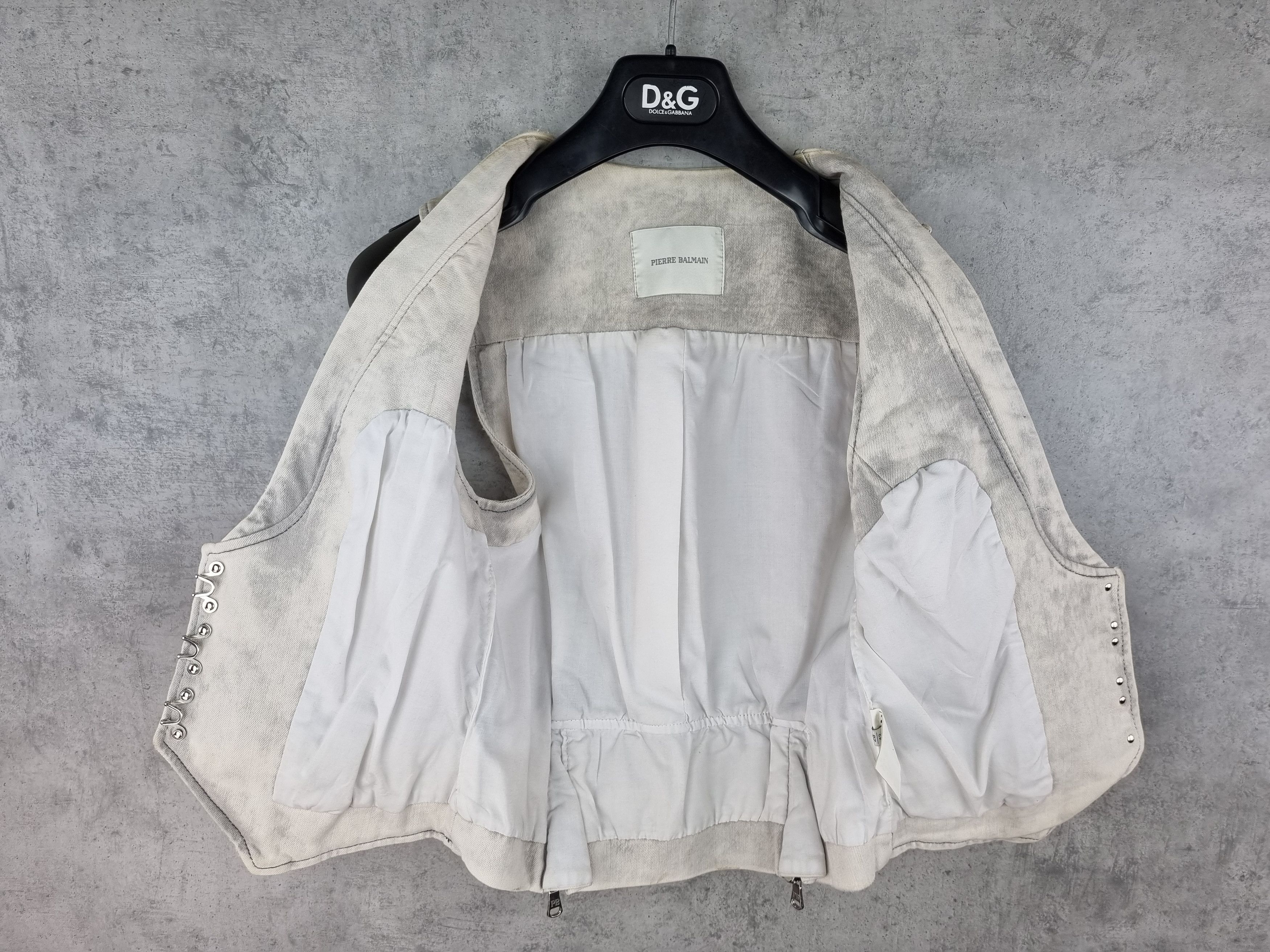 Pierre Balmain Unique Corset Pierre Balmain Stone Dirty Vintage Vest Size M / US 6-8 / IT 42-44 - 3 Thumbnail