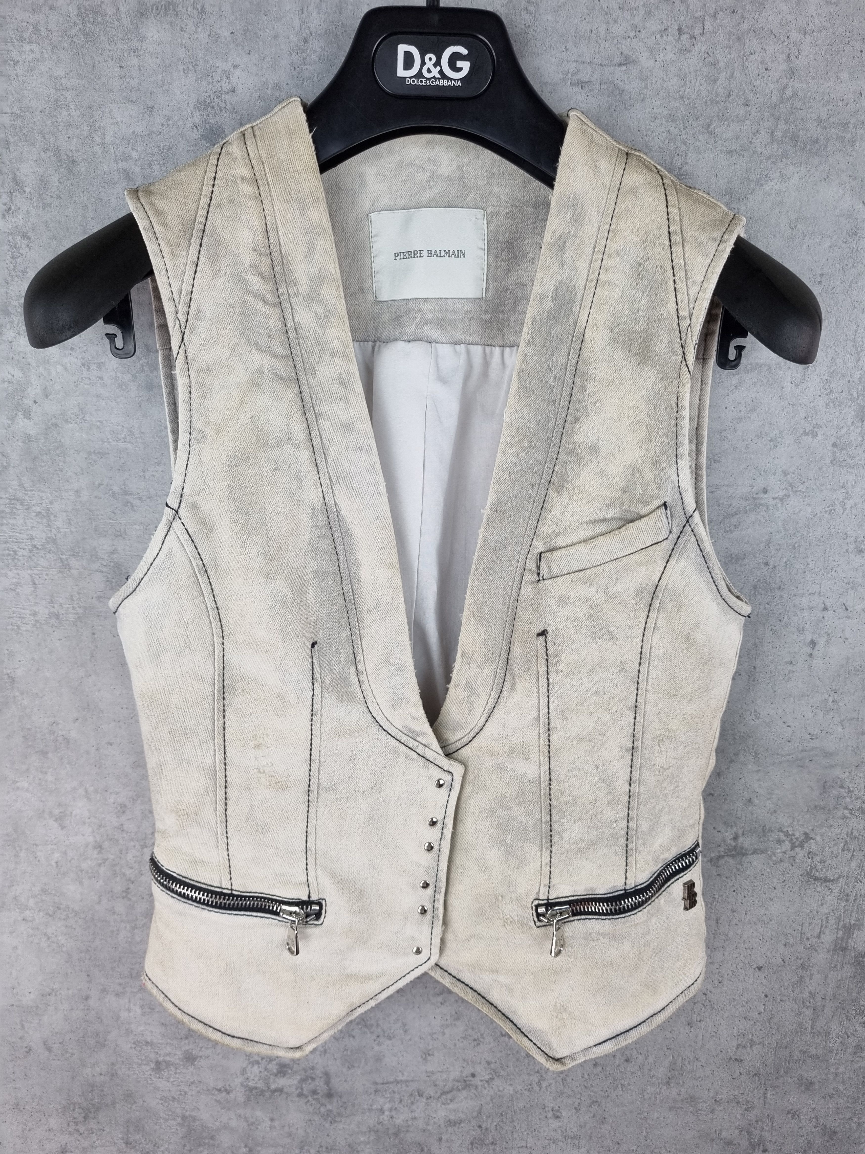 Pierre Balmain Unique Corset Pierre Balmain Stone Dirty Vintage Vest Size M / US 6-8 / IT 42-44 - 17 Thumbnail