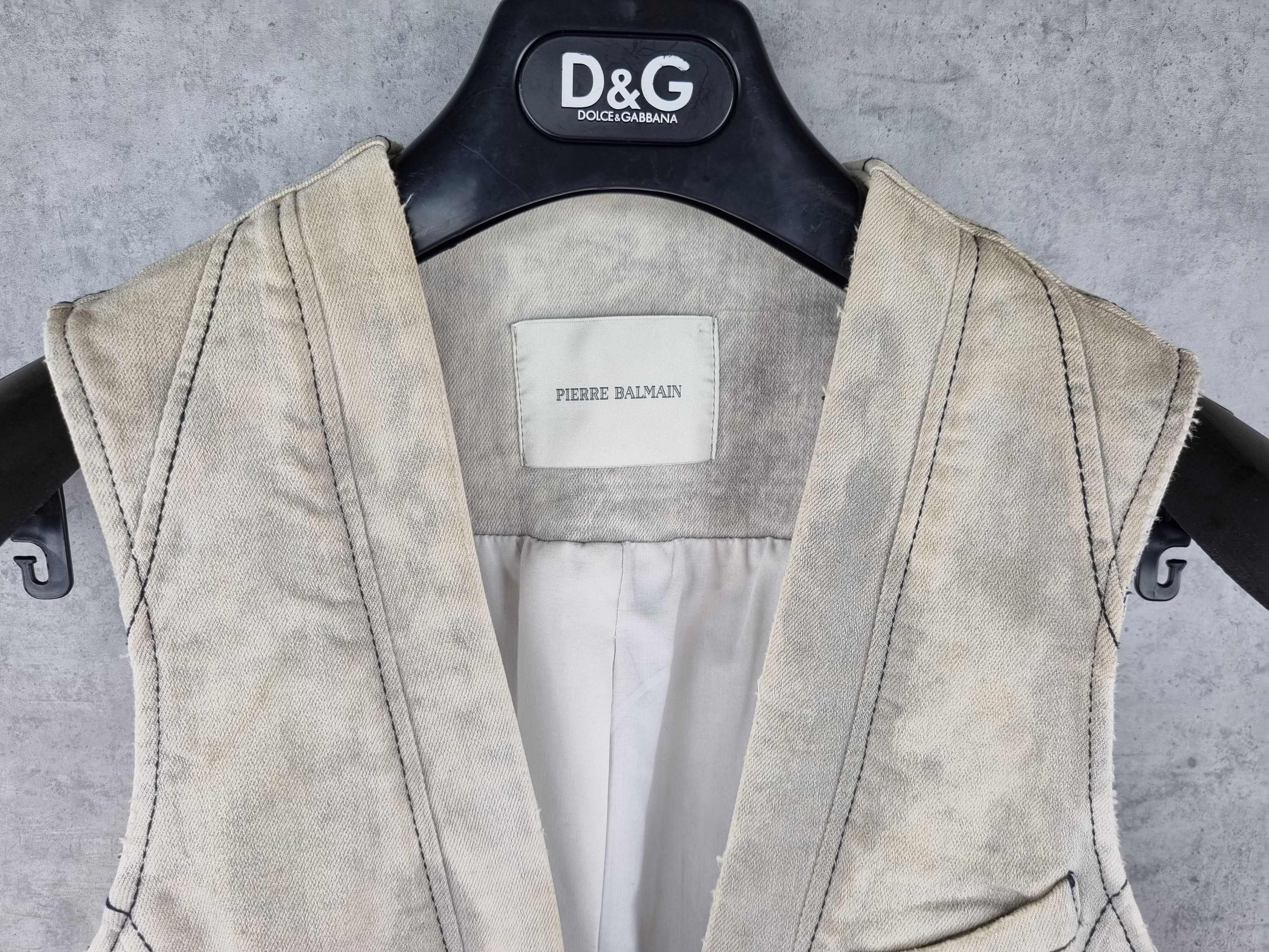 Pierre Balmain Unique Corset Pierre Balmain Stone Dirty Vintage Vest Size M / US 6-8 / IT 42-44 - 6 Thumbnail