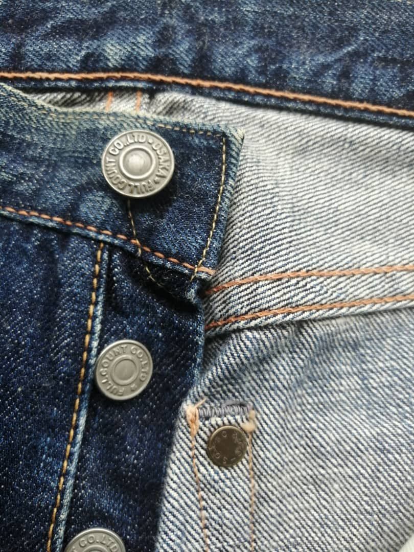 Full Count & Co. RARE🔥Vintage Rusty Distress Full Count Redline Jeans Size US 28 / EU 44 - 7 Thumbnail