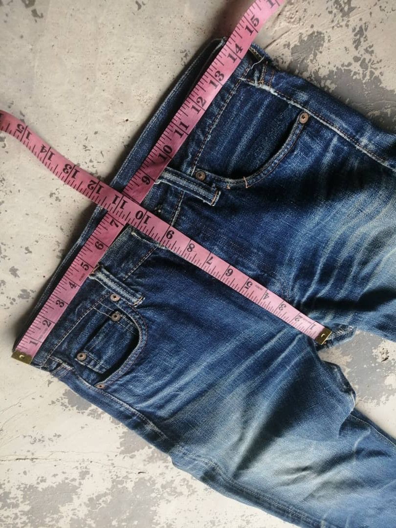 Full Count & Co. RARE🔥Vintage Rusty Distress Full Count Redline Jeans Size US 28 / EU 44 - 18 Thumbnail