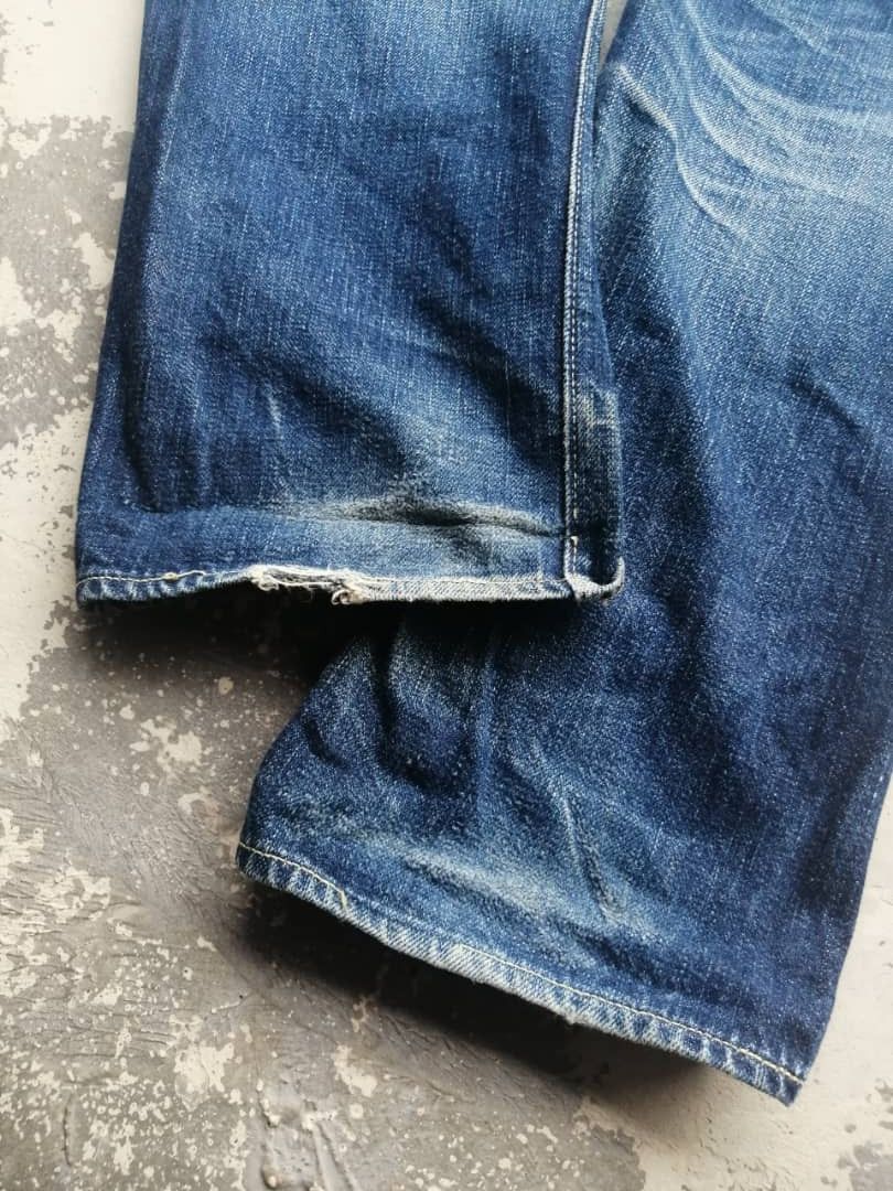 Full Count & Co. RARE🔥Vintage Rusty Distress Full Count Redline Jeans Size US 28 / EU 44 - 16 Thumbnail