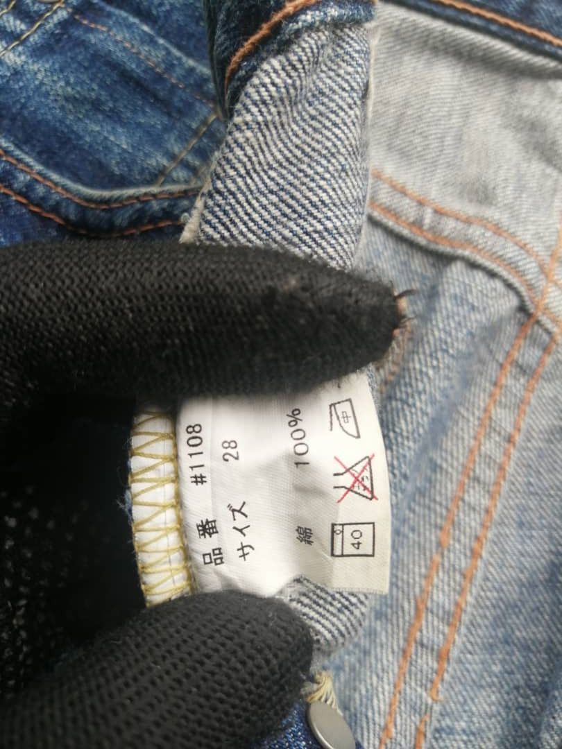 Full Count & Co. RARE🔥Vintage Rusty Distress Full Count Redline Jeans Size US 28 / EU 44 - 8 Thumbnail