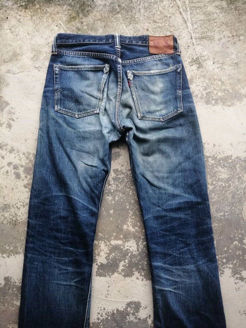 Full Count & Co. RARE🔥Vintage Rusty Distress Full Count Redline Jeans Size US 28 / EU 44 - 12 Thumbnail