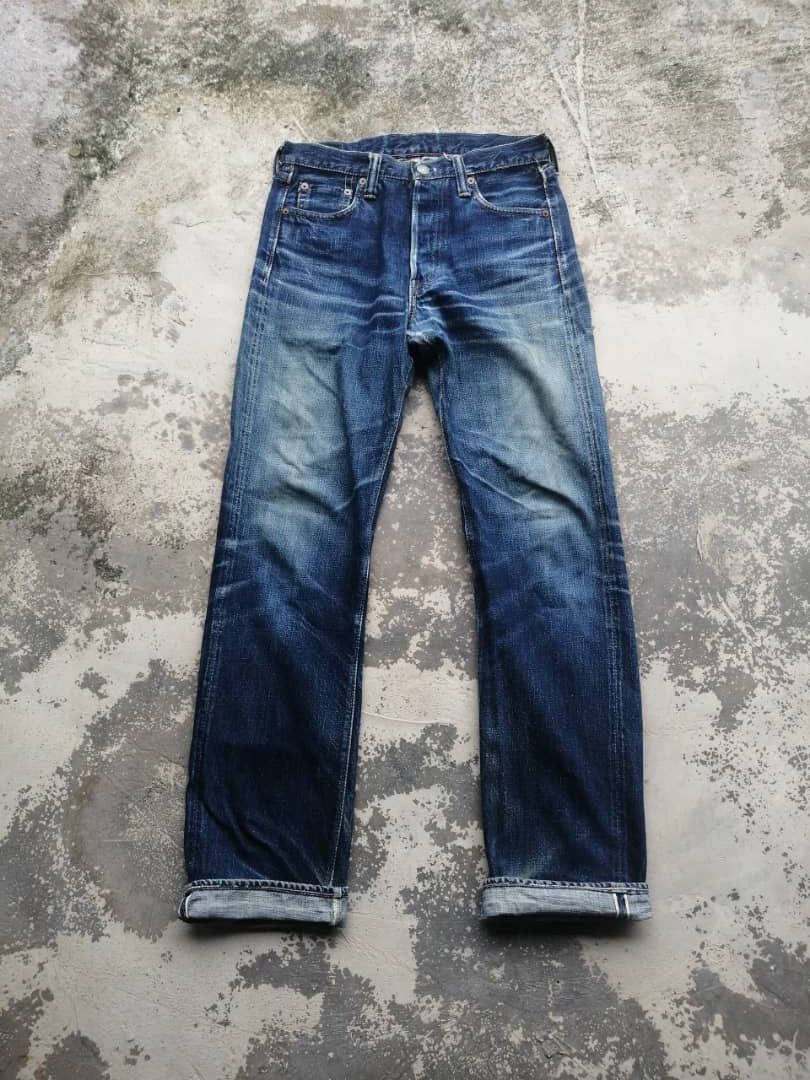 Full Count & Co. RARE🔥Vintage Rusty Distress Full Count Redline Jeans Size US 28 / EU 44 - 1 Thumbnail