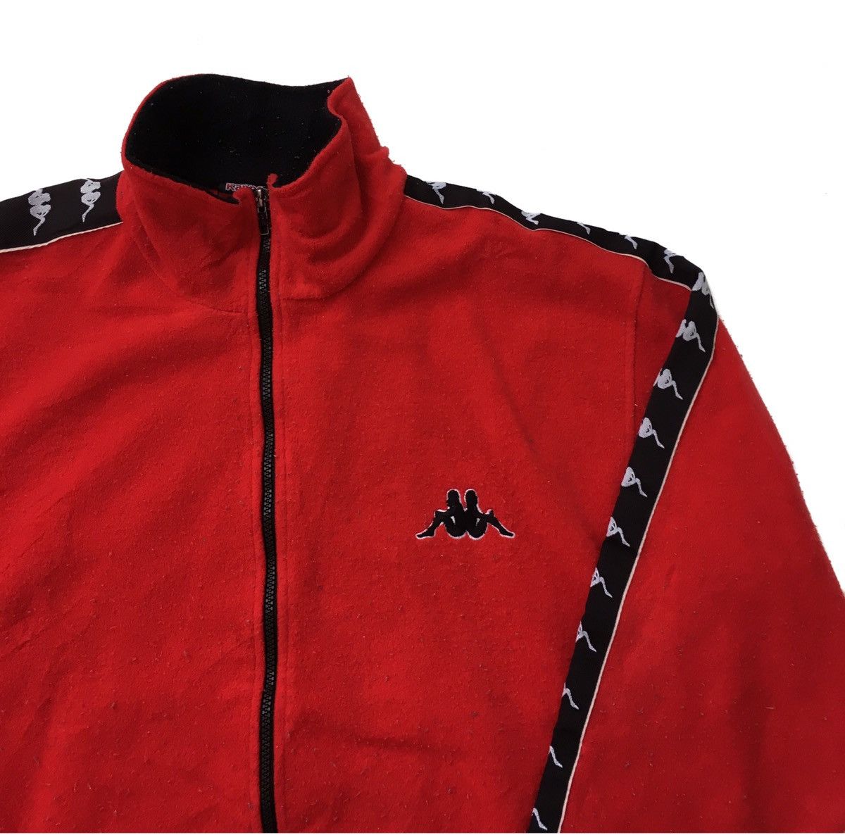 Kappa × Vintage 🌟KAPPA FLLECE SIDE TAPE ZIPPER JACKET Size US L / EU 52-54 / 3 - 5 Thumbnail