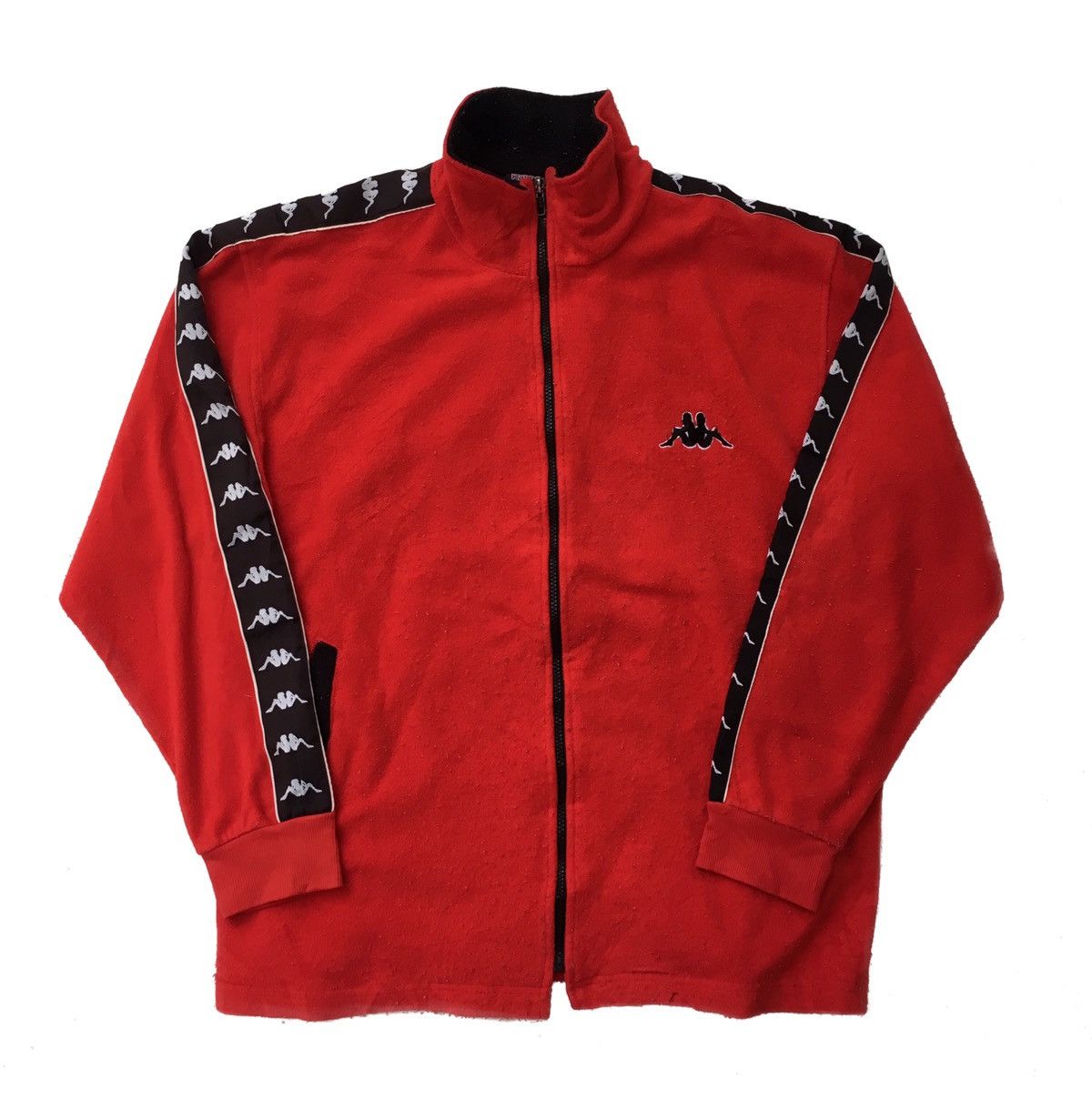 Kappa × Vintage 🌟KAPPA FLLECE SIDE TAPE ZIPPER JACKET Size US L / EU 52-54 / 3 - 3 Thumbnail