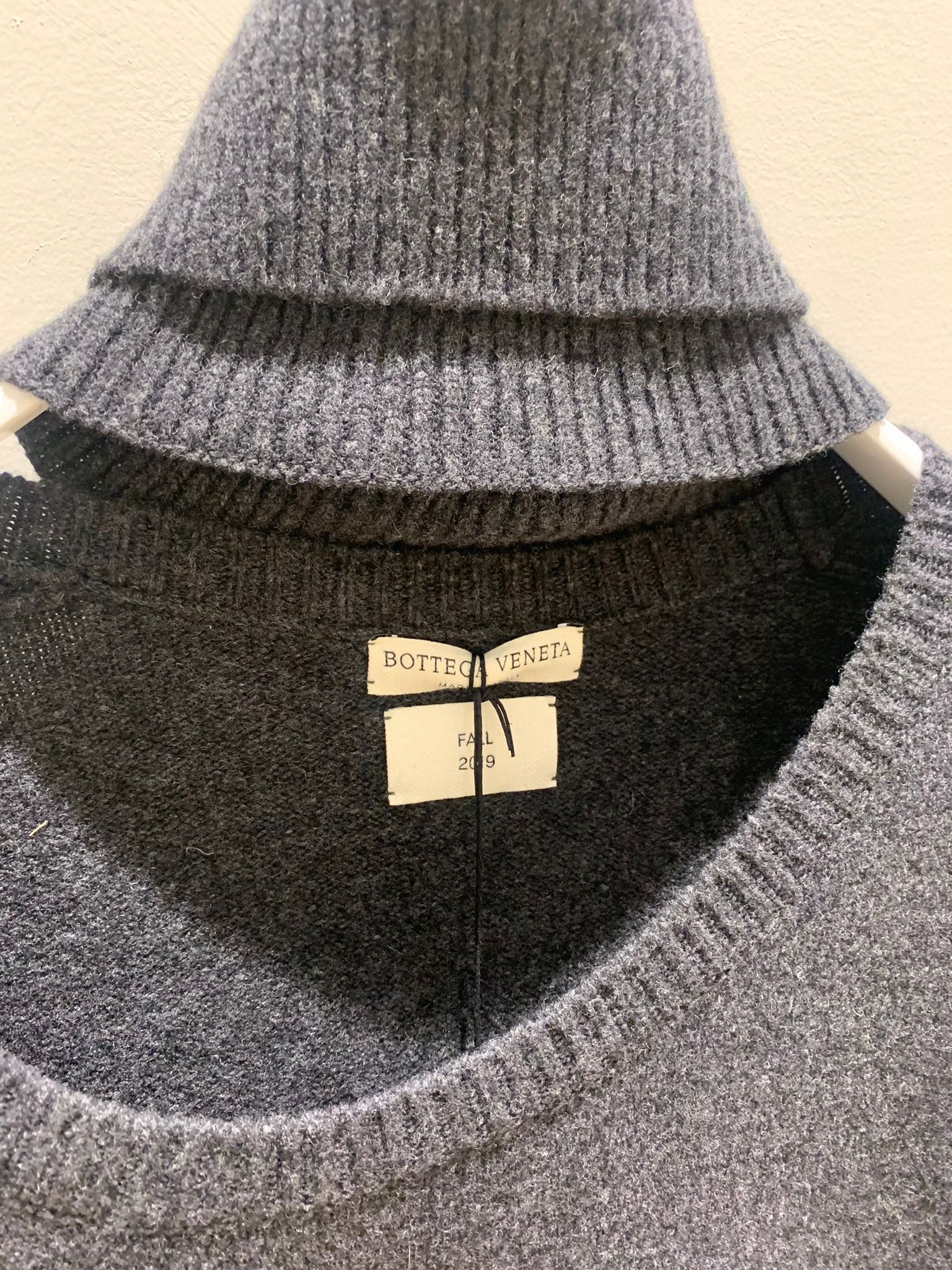 Bottega Veneta o1rshd1 Pullover Washed Cashmere Wool in Dark Grey Size US M / EU 48-50 / 2 - 4 Thumbnail