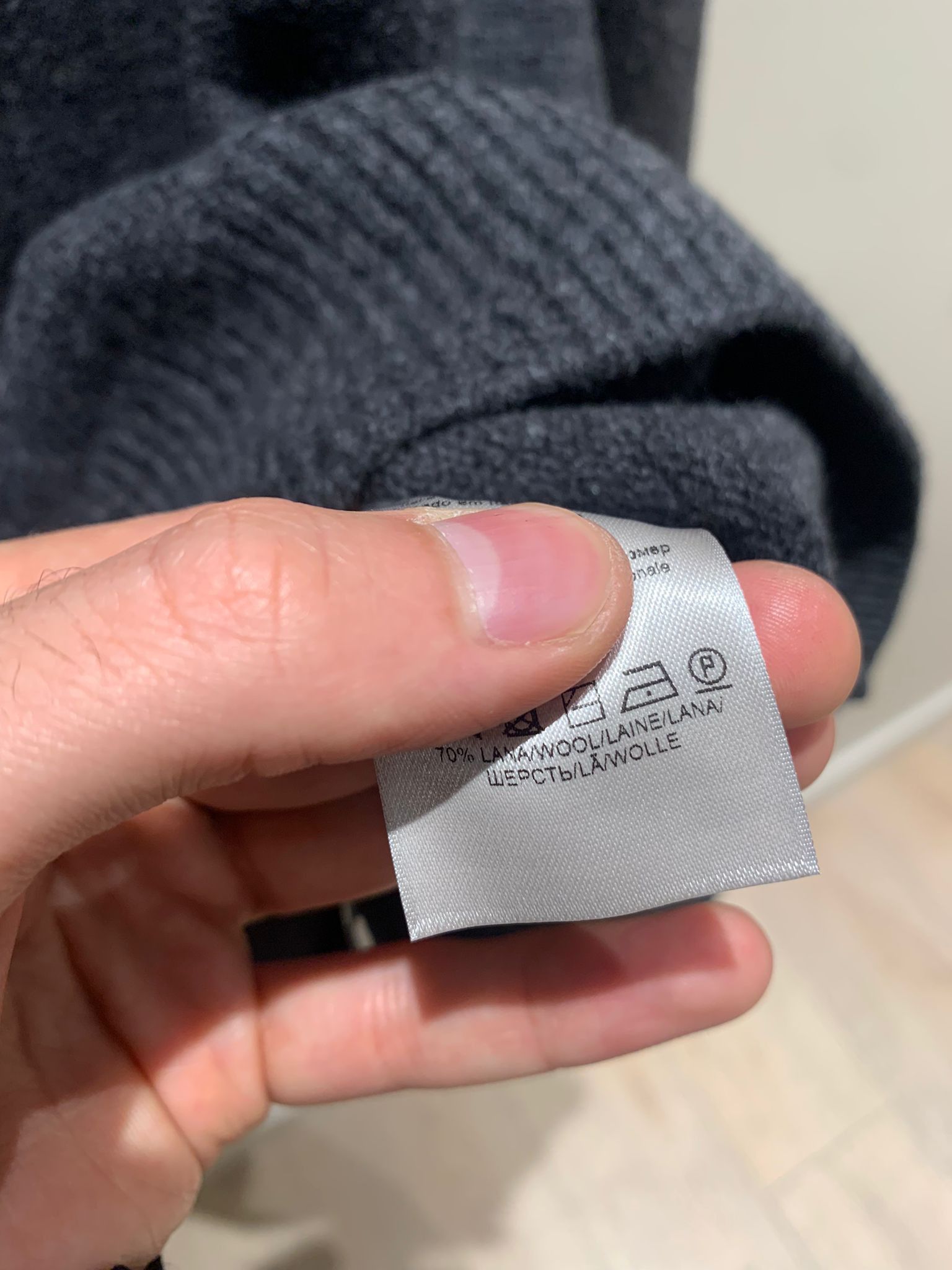 Bottega Veneta o1rshd1 Pullover Washed Cashmere Wool in Dark Grey Size US M / EU 48-50 / 2 - 8 Thumbnail