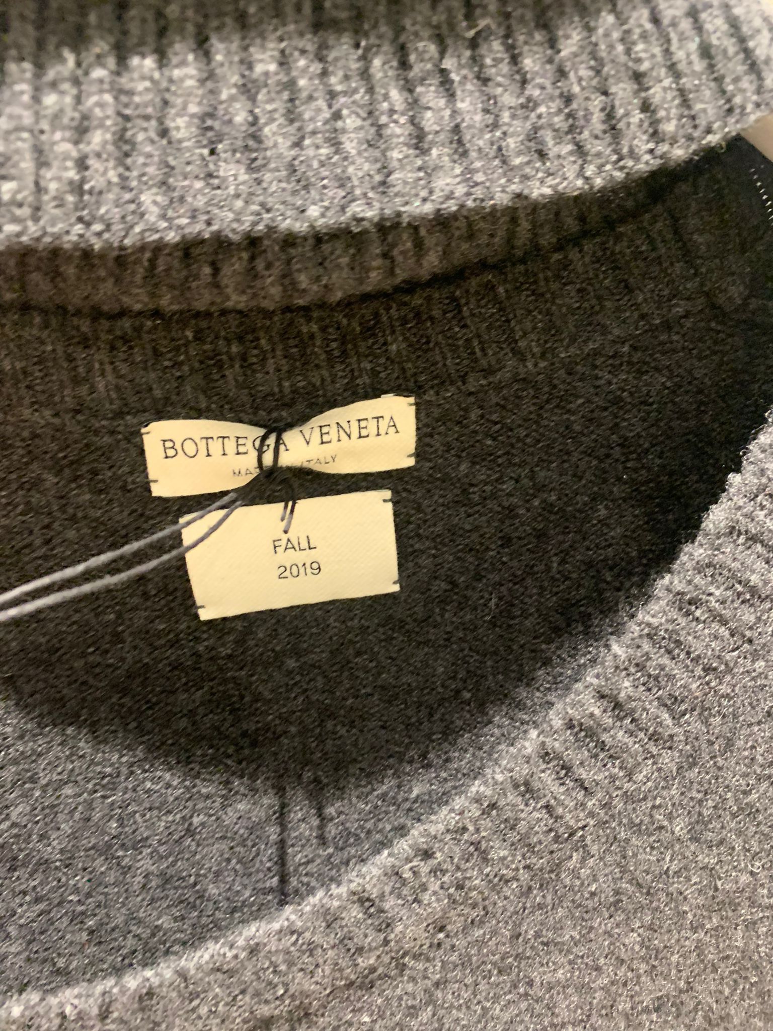 Bottega Veneta o1rshd1 Pullover Washed Cashmere Wool in Dark Grey Size US M / EU 48-50 / 2 - 7 Thumbnail