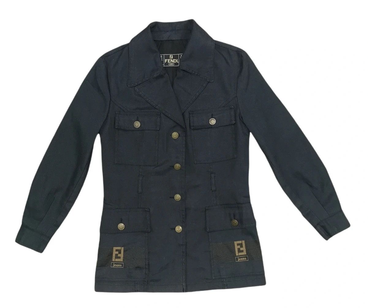 Fendi Fendi Big Logo Multipocket Women Jacket Size XS / US 0-2 / IT 36-38 - 1 Thumbnail