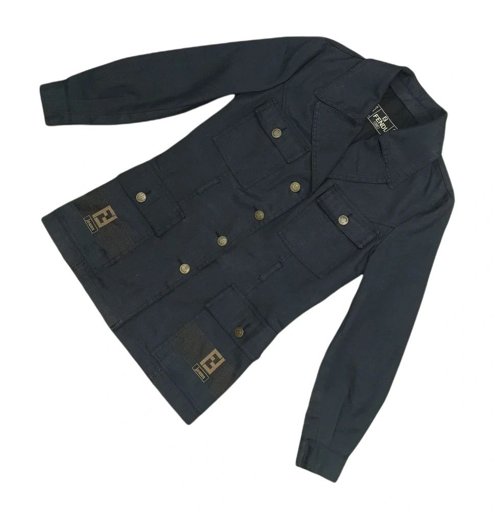 Fendi Fendi Big Logo Multipocket Women Jacket Size XS / US 0-2 / IT 36-38 - 4 Thumbnail