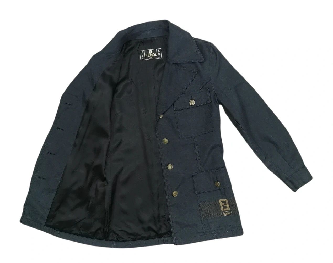 Fendi Fendi Big Logo Multipocket Women Jacket Size XS / US 0-2 / IT 36-38 - 7 Thumbnail