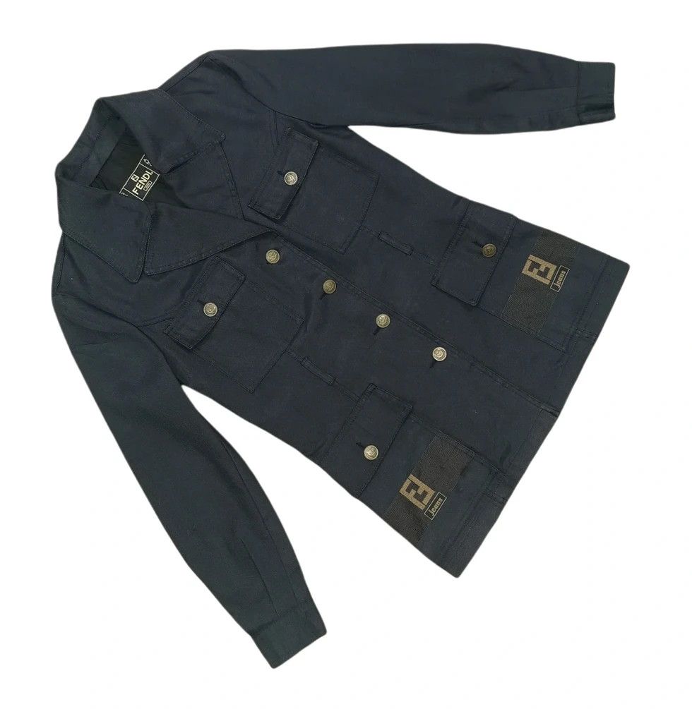 Fendi Fendi Big Logo Multipocket Women Jacket Size XS / US 0-2 / IT 36-38 - 3 Thumbnail