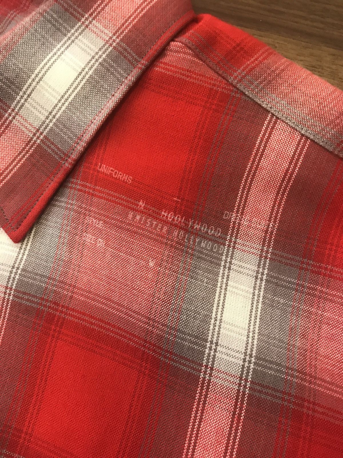 N.Hoolywood LS Plaid Red, Grey & White Button Up Size US S / EU 44-46 / 1 - 7 Thumbnail