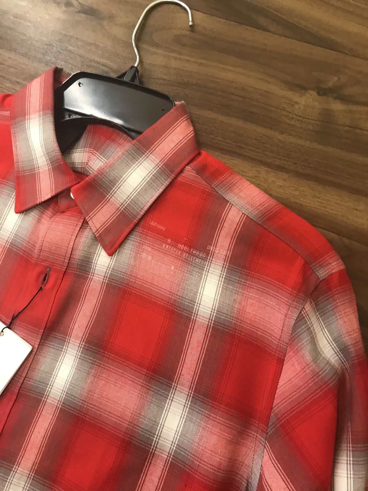 N.Hoolywood LS Plaid Red, Grey & White Button Up Size US S / EU 44-46 / 1 - 8 Thumbnail