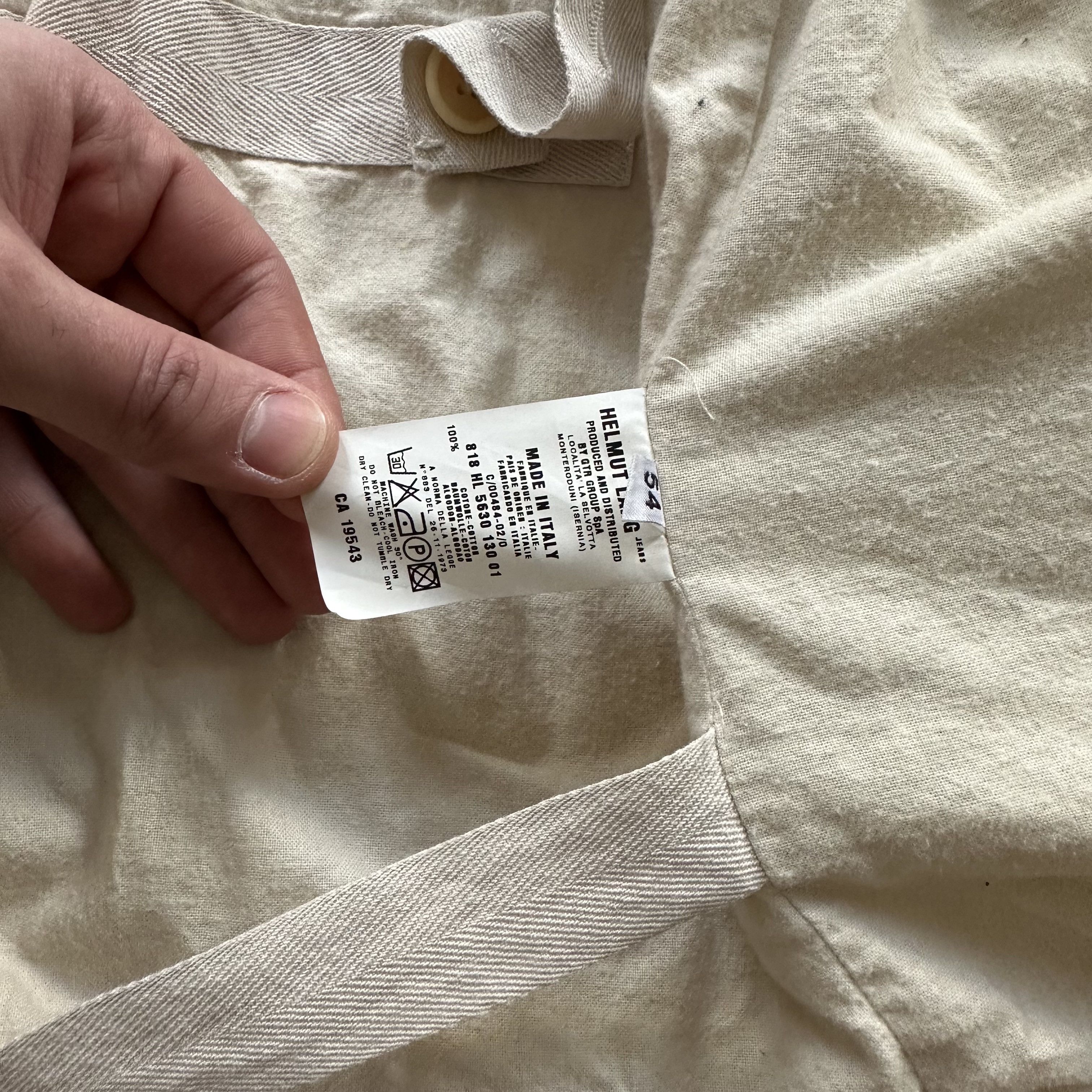 Helmut Lang SS00 White Cargo Bondage Jacket Size US M / EU 48-50 / 2 - 12 Thumbnail