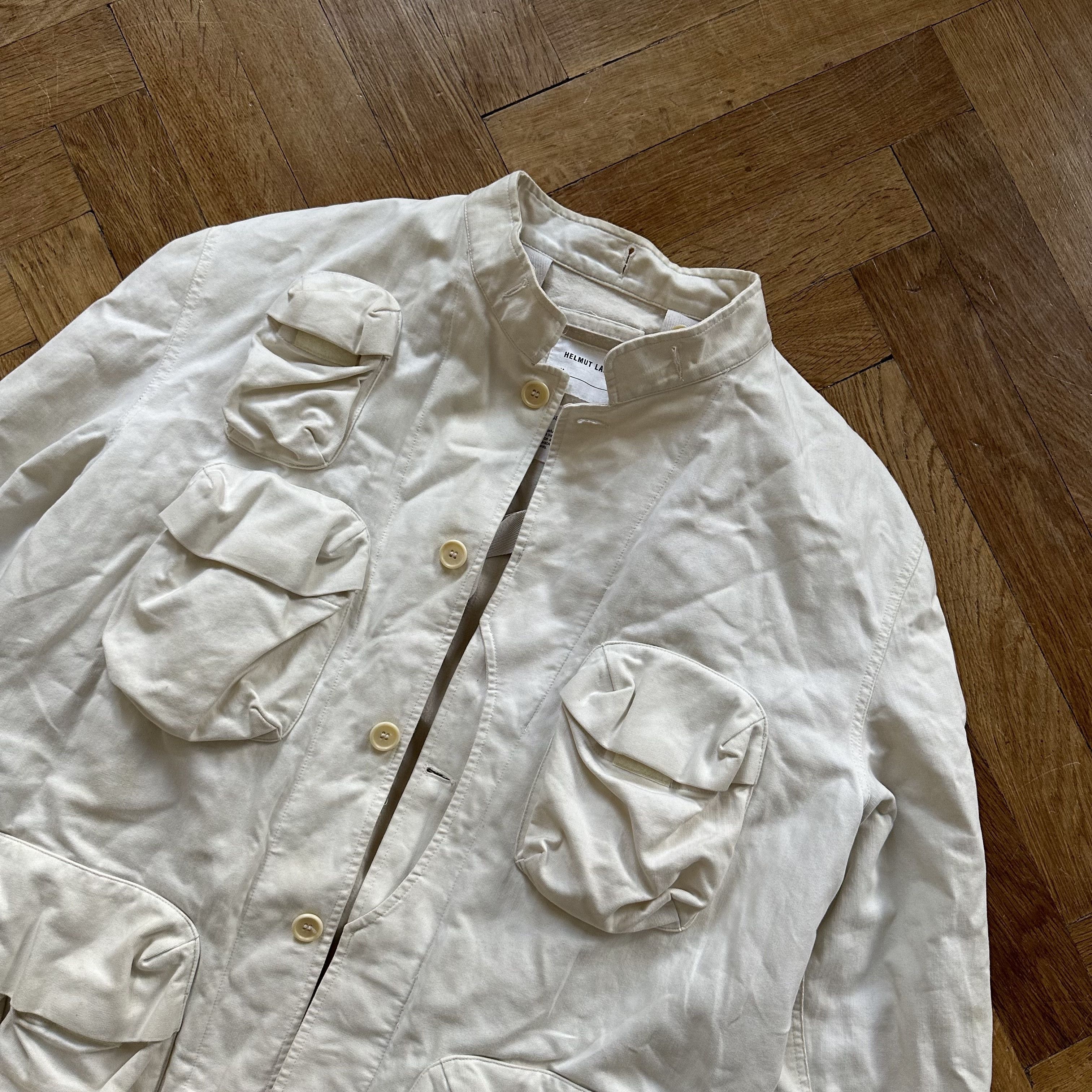 Helmut Lang SS00 White Cargo Bondage Jacket Size US M / EU 48-50 / 2 - 3 Thumbnail