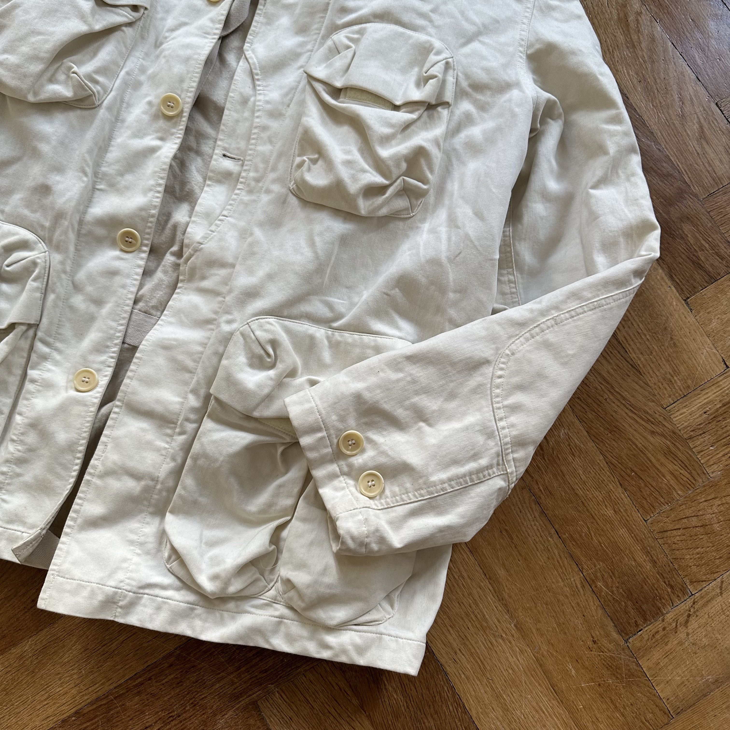 Helmut Lang SS00 White Cargo Bondage Jacket Size US M / EU 48-50 / 2 - 6 Thumbnail