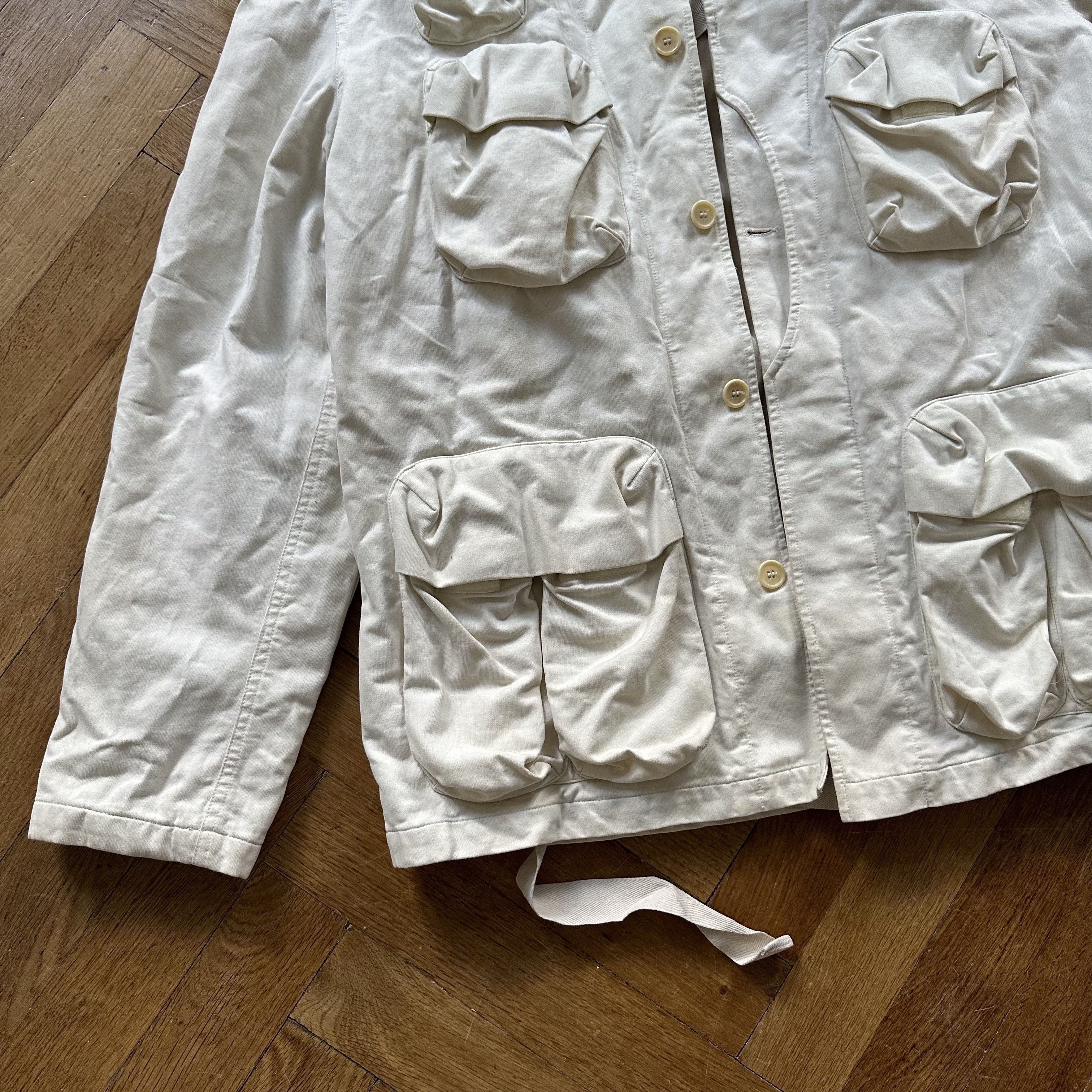 Helmut Lang SS00 White Cargo Bondage Jacket Size US M / EU 48-50 / 2 - 4 Thumbnail