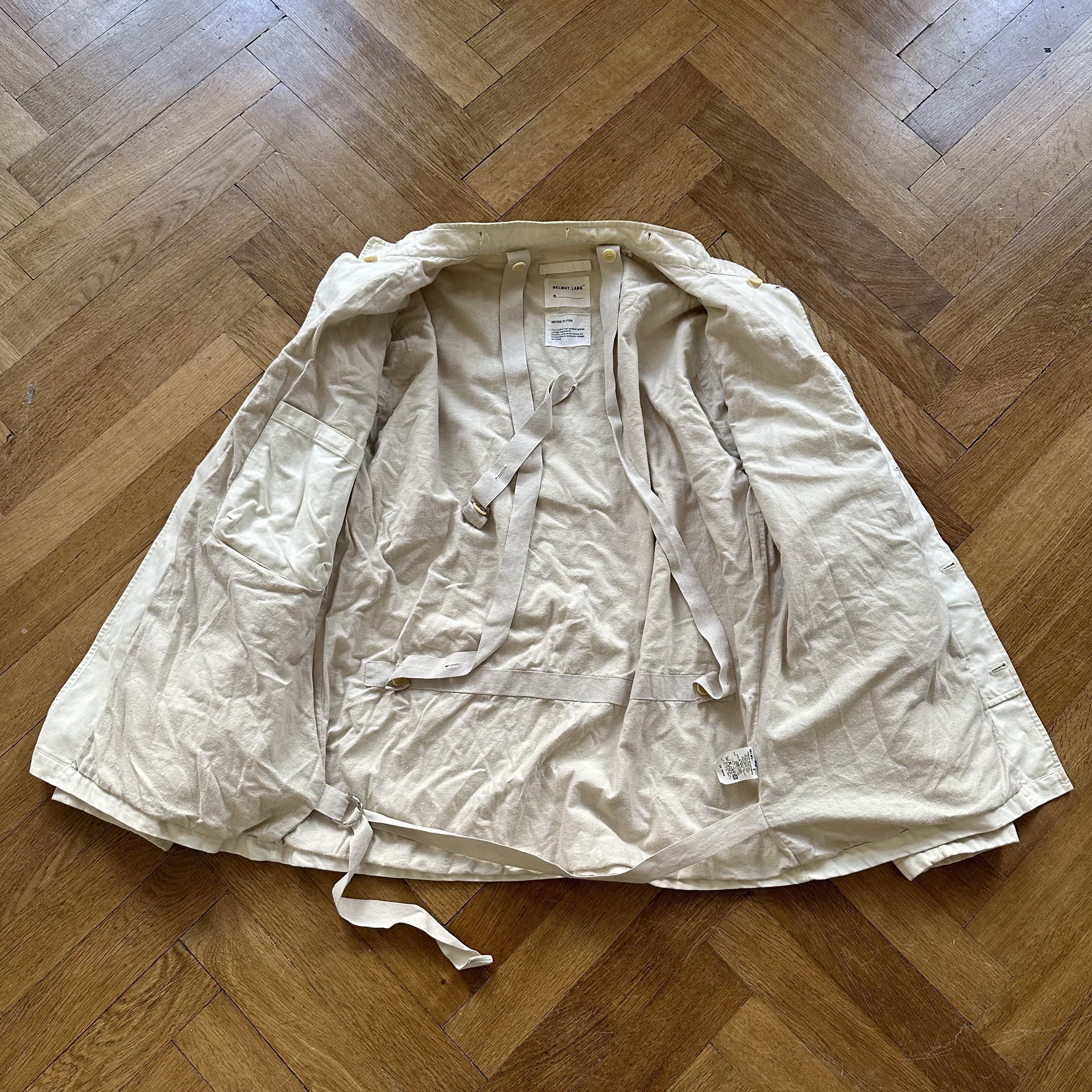 Helmut Lang SS00 White Cargo Bondage Jacket Size US M / EU 48-50 / 2 - 8 Thumbnail