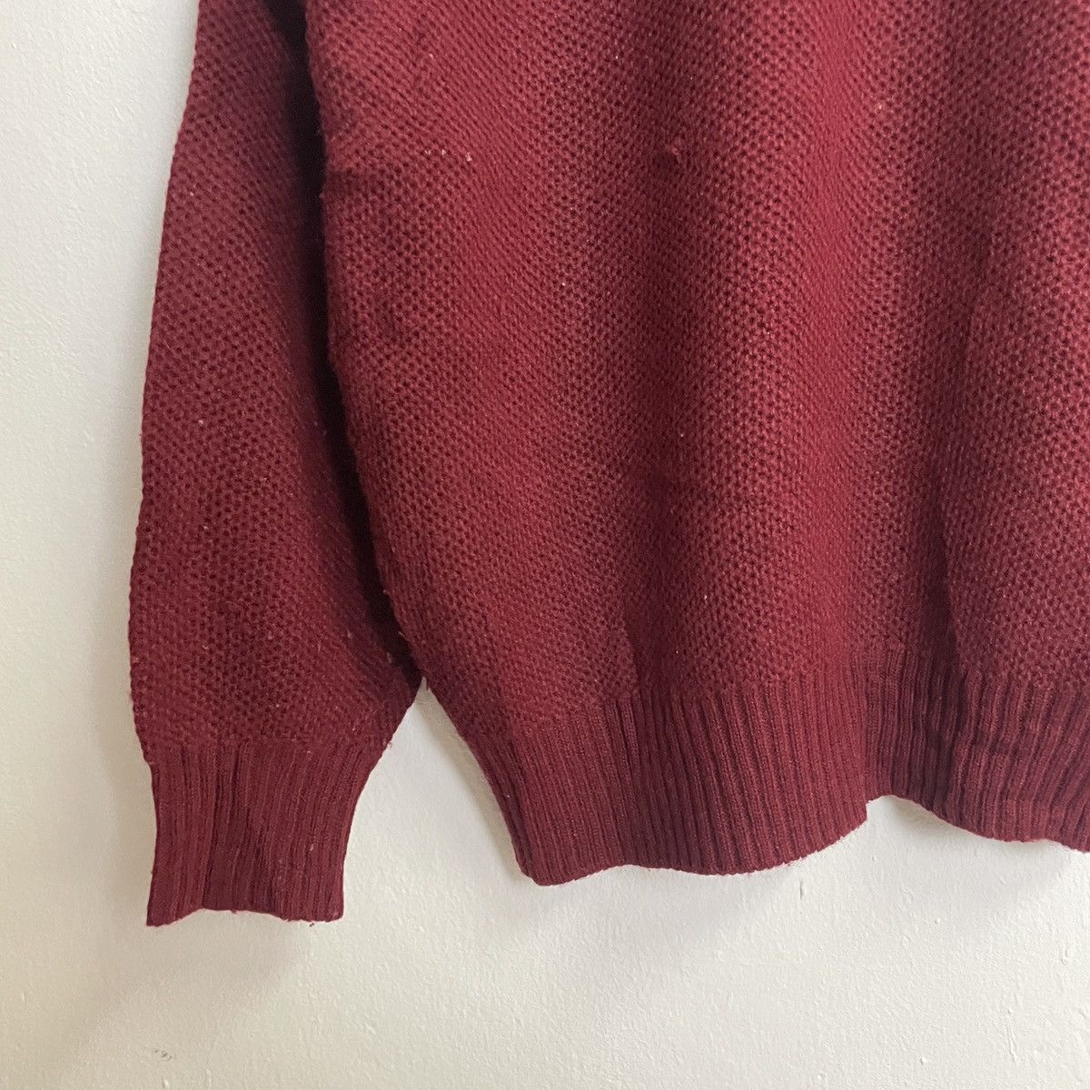 Aran Isles Knitwear × Homespun Knitwear × RENOWN Vintage Renown Drawstring Honeycomb Knitwear Jumper Size US M / EU 48-50 / 2 - 8 Thumbnail