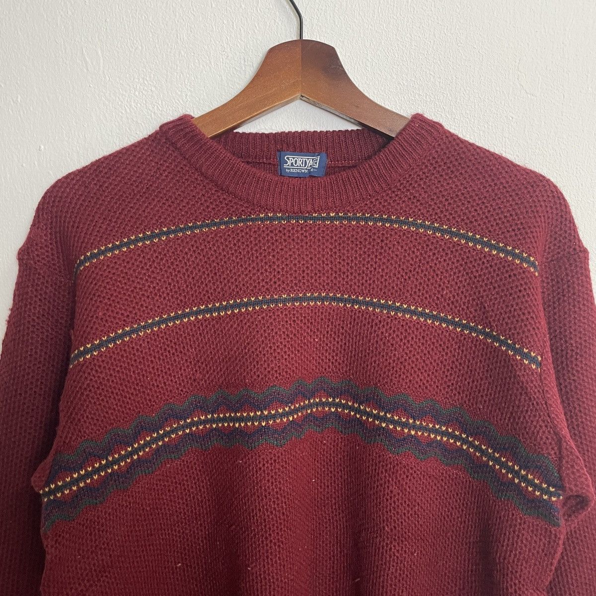 Aran Isles Knitwear × Homespun Knitwear × RENOWN Vintage Renown Drawstring Honeycomb Knitwear Jumper Size US M / EU 48-50 / 2 - 4 Thumbnail