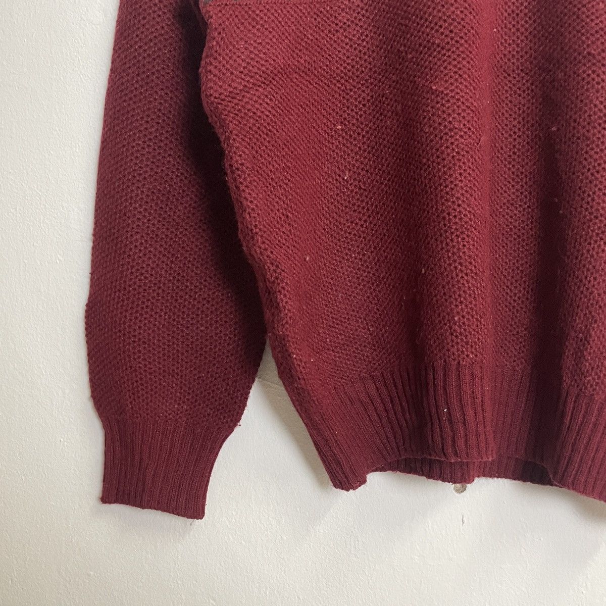 Aran Isles Knitwear × Homespun Knitwear × RENOWN Vintage Renown Drawstring Honeycomb Knitwear Jumper Size US M / EU 48-50 / 2 - 2 Thumbnail