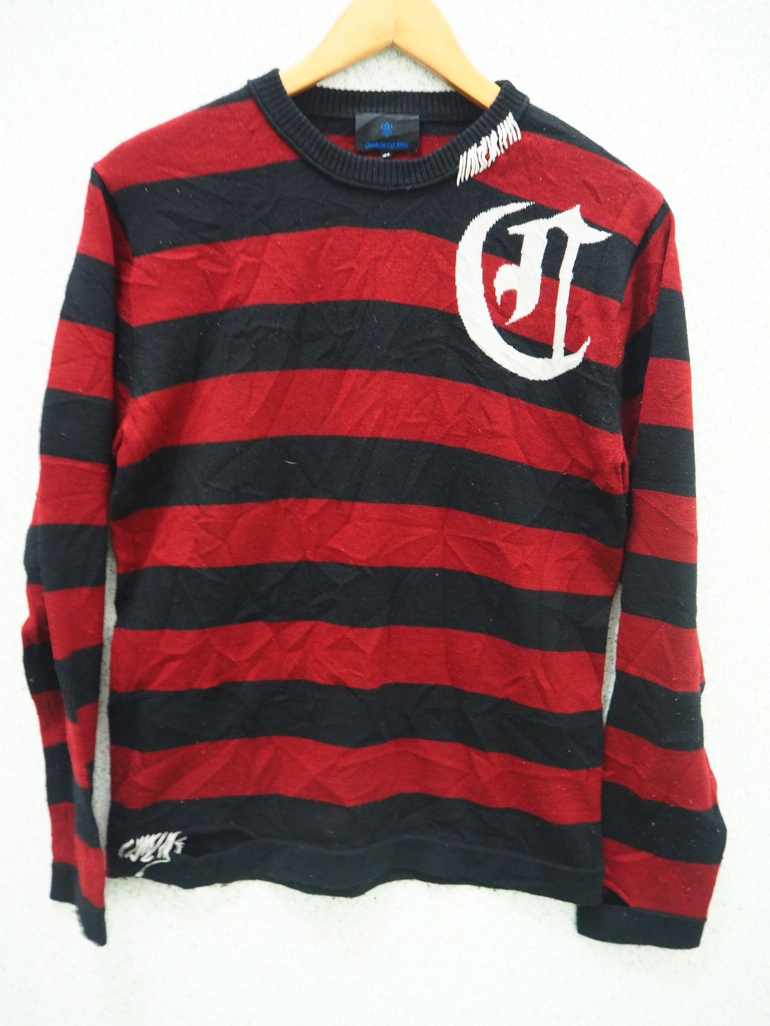 Japanese Brand Custom Culture Striped Knit Sweater Size US S / EU 44-46 / 1 - 1 Thumbnail