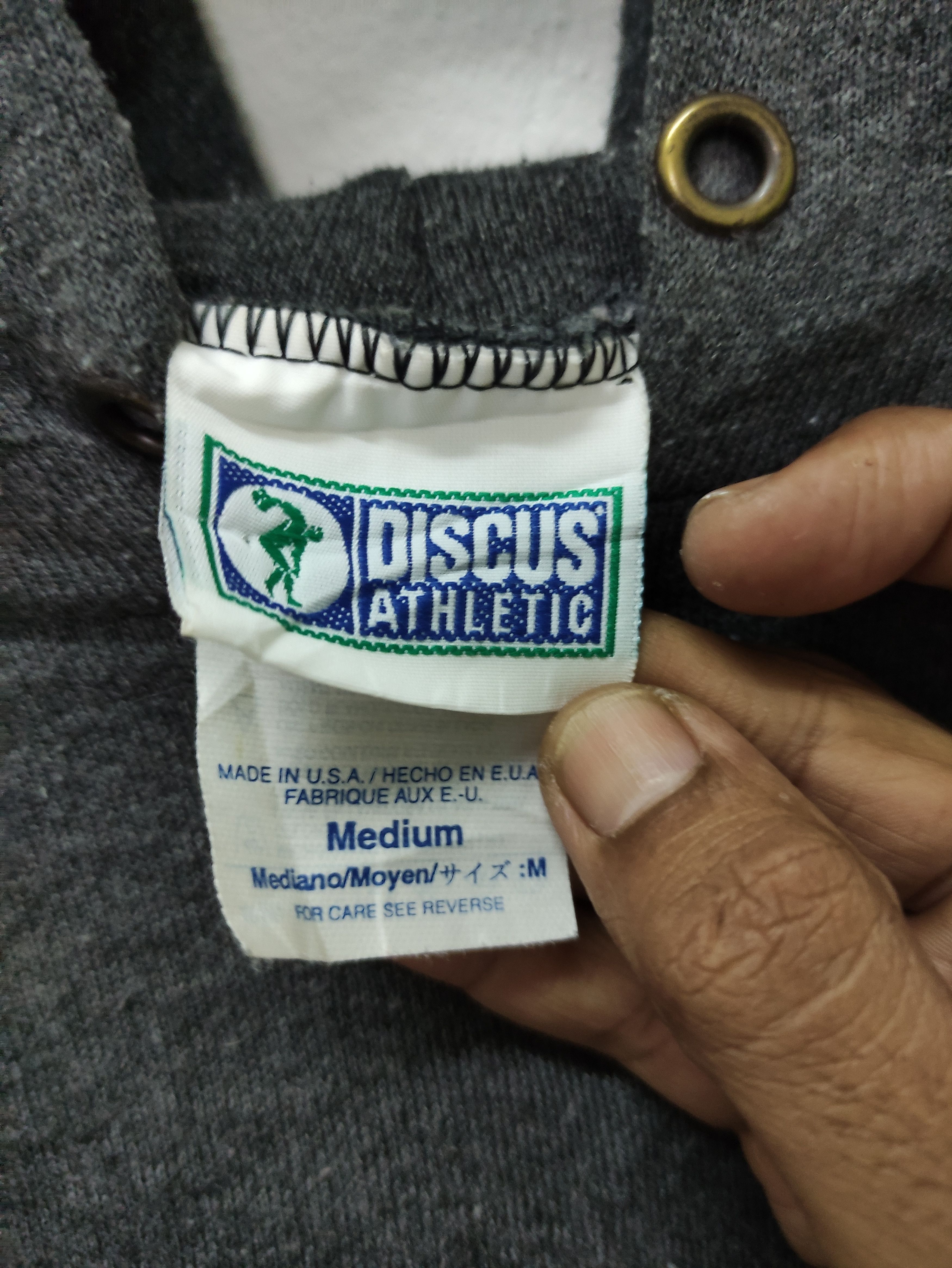 Vintage Vintage Discus Athletic Faded Hoodie Made in USA Size US M / EU 48-50 / 2 - 6 Thumbnail