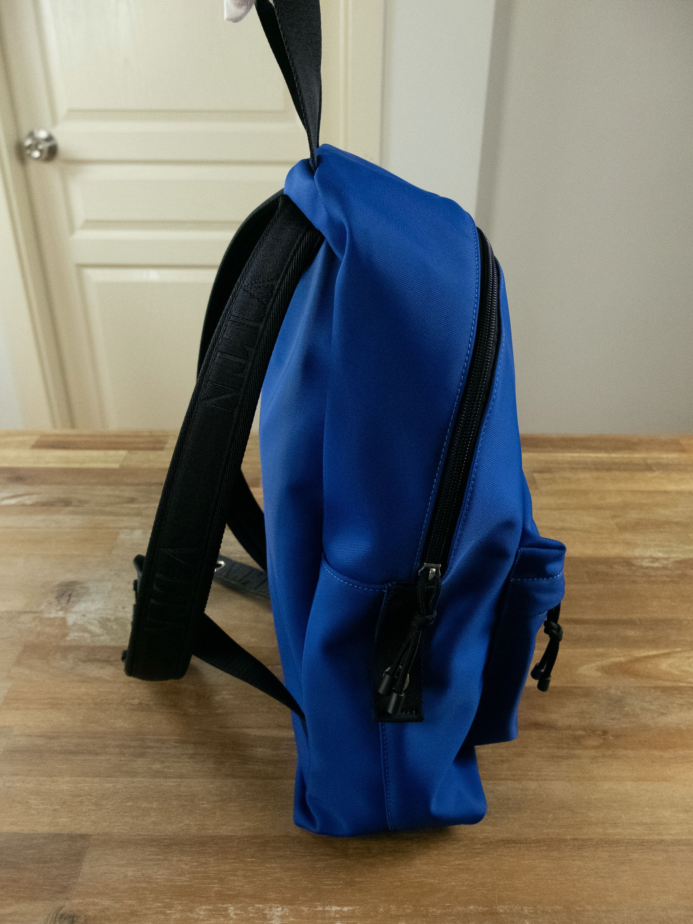Valentino VALENTINO VLTN Times print blue nylon backpack bag rucksack Size ONE SIZE - 6 Thumbnail