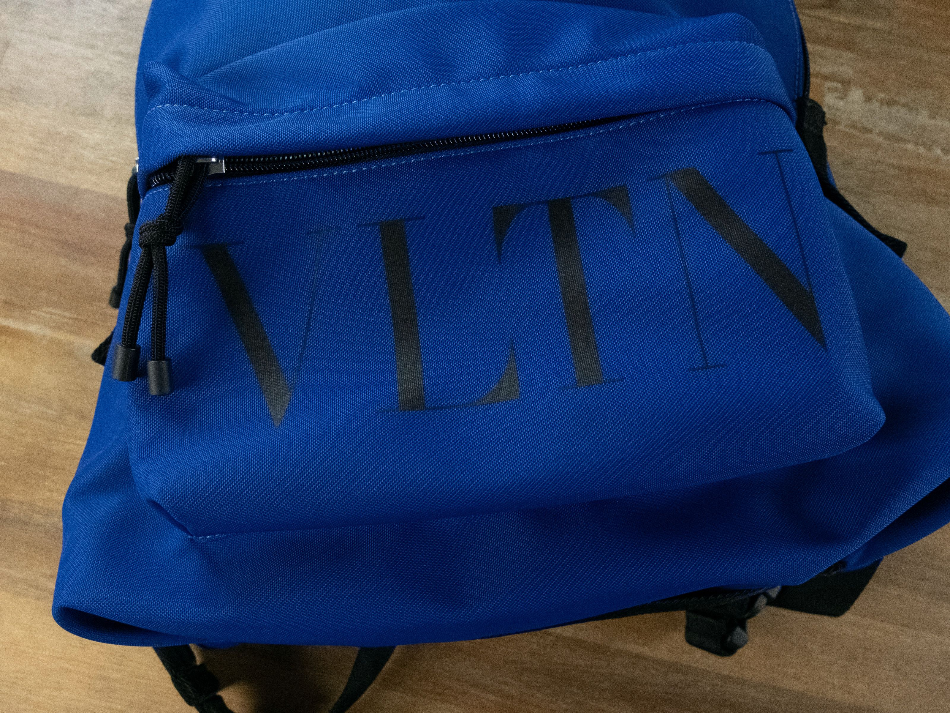 Valentino VALENTINO VLTN Times print blue nylon backpack bag rucksack Size ONE SIZE - 5 Thumbnail