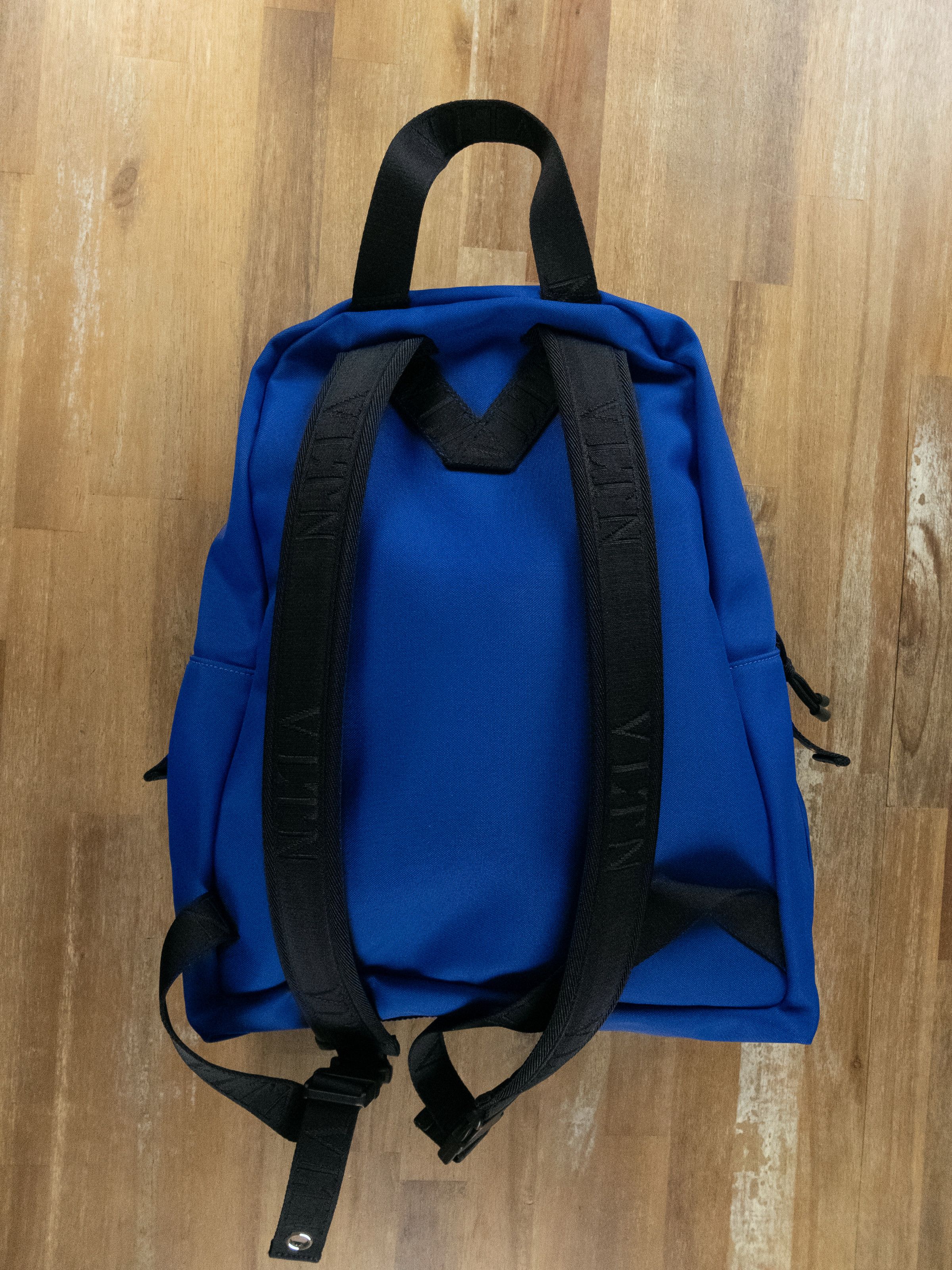 Valentino VALENTINO VLTN Times print blue nylon backpack bag rucksack Size ONE SIZE - 7 Thumbnail