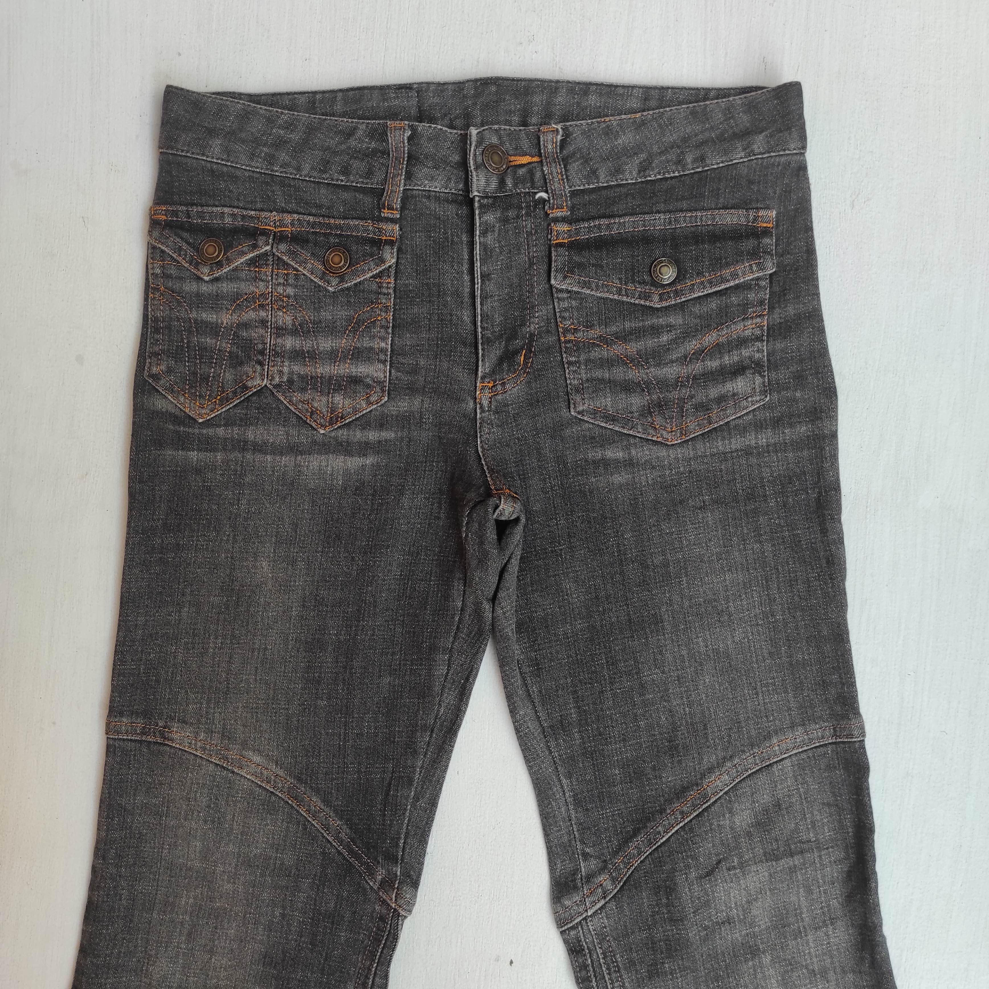 Hysteric Glamour Flare Jeans Multi pocket Low Rise Boot cut size 28 Size 28" / US 6 / IT 42 - 3 Thumbnail