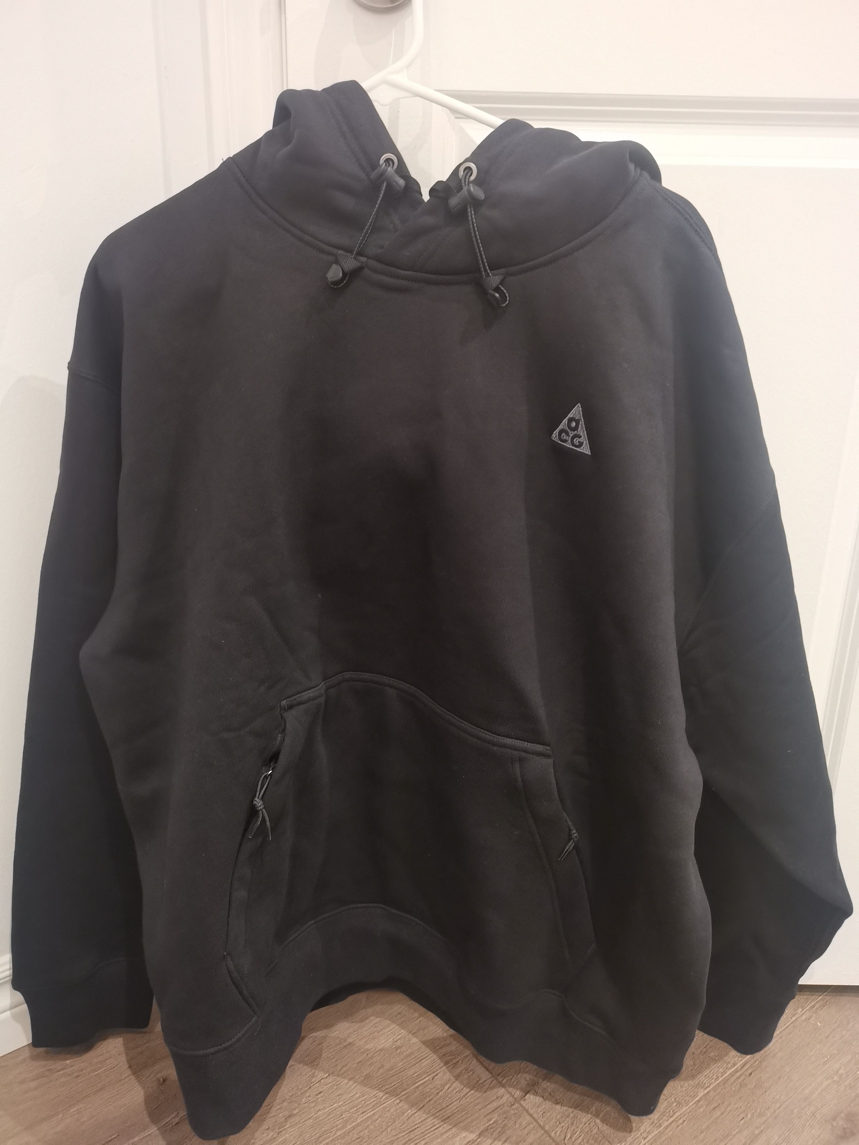 Nike ACG Black logo hoodie Large