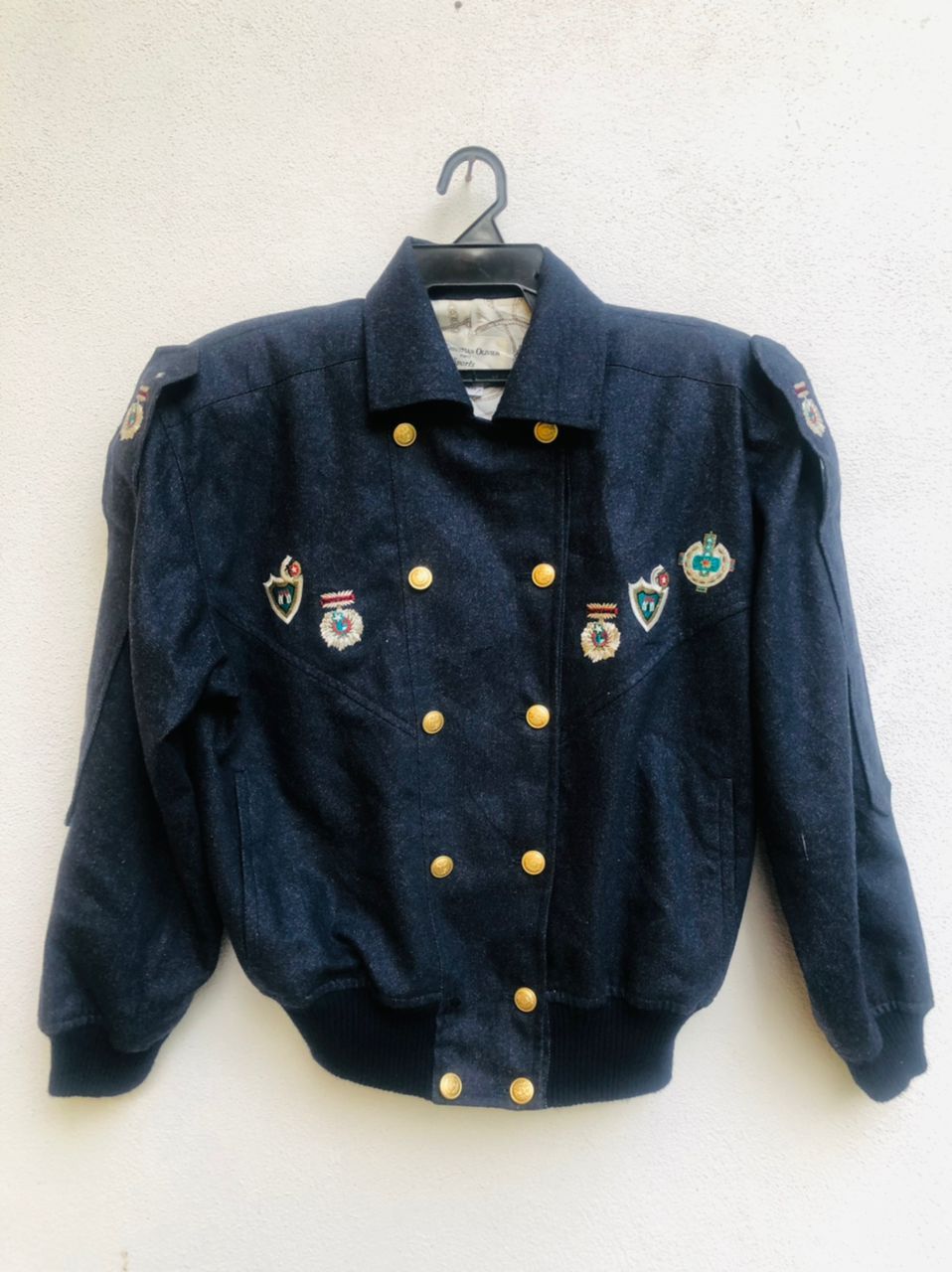 image of Vintage Christian Olivier Japanese Designer Fashion Style in Dark Blue, Men's (Size Medium)