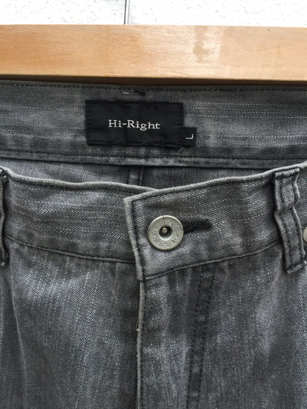Designer × Japanese Brand Hi-Right Zipper Jeans Japanese Designer Trousers Pants Size US 31 - 7 Thumbnail