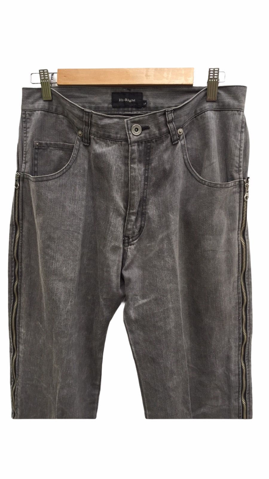 Designer × Japanese Brand Hi-Right Zipper Jeans Japanese Designer Trousers Pants Size US 31 - 6 Thumbnail