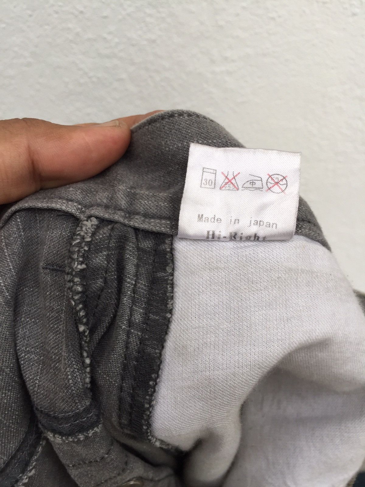 Designer × Japanese Brand Hi-Right Zipper Jeans Japanese Designer Trousers Pants Size US 31 - 8 Thumbnail